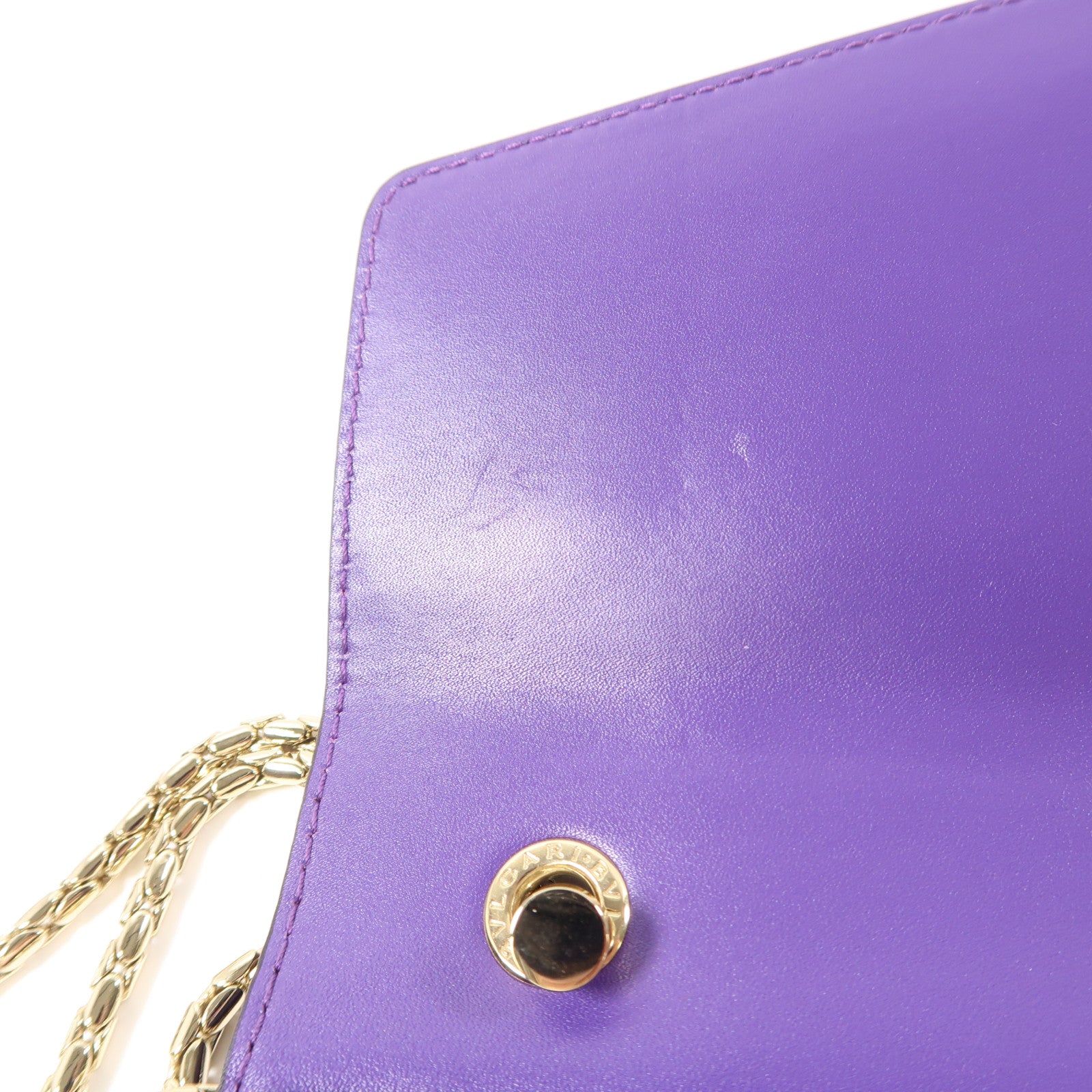 BVLGARI 牛皮皮革Serpenti Forever Shoulder Bag金扣鏈帶肩背