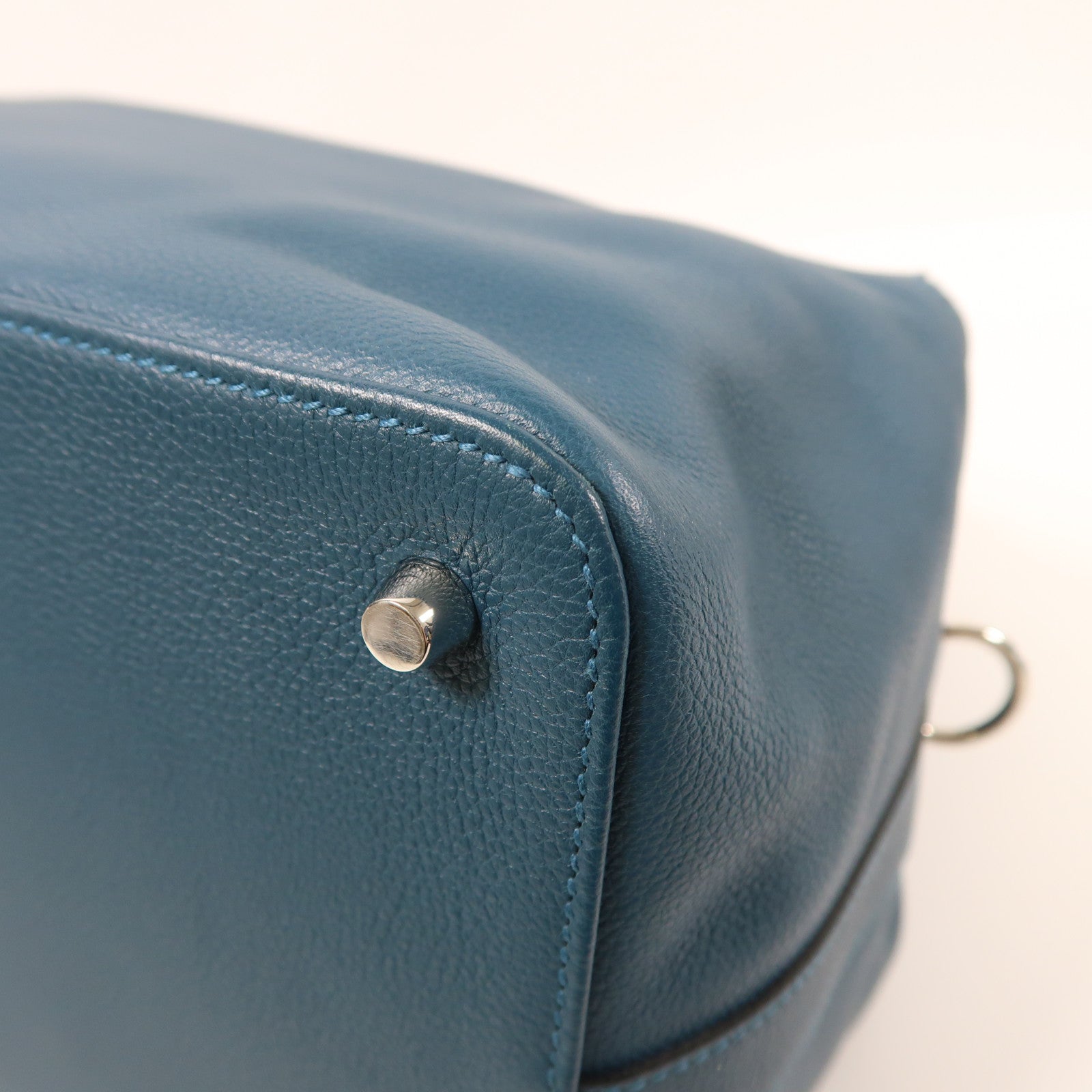 HERMES Evercolor皮革Toolbox 26銀扣手挽肩背兩用袋1P Colvert