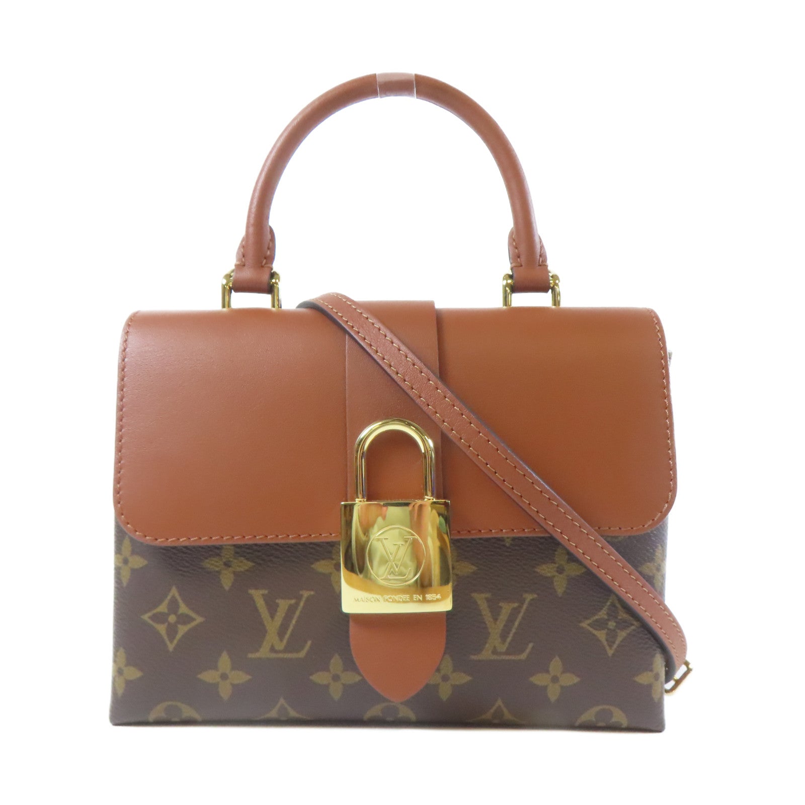 LOUIS VUITTON 【激減優惠】Monogram Locky BB金扣手挽肩背兩用袋啡色