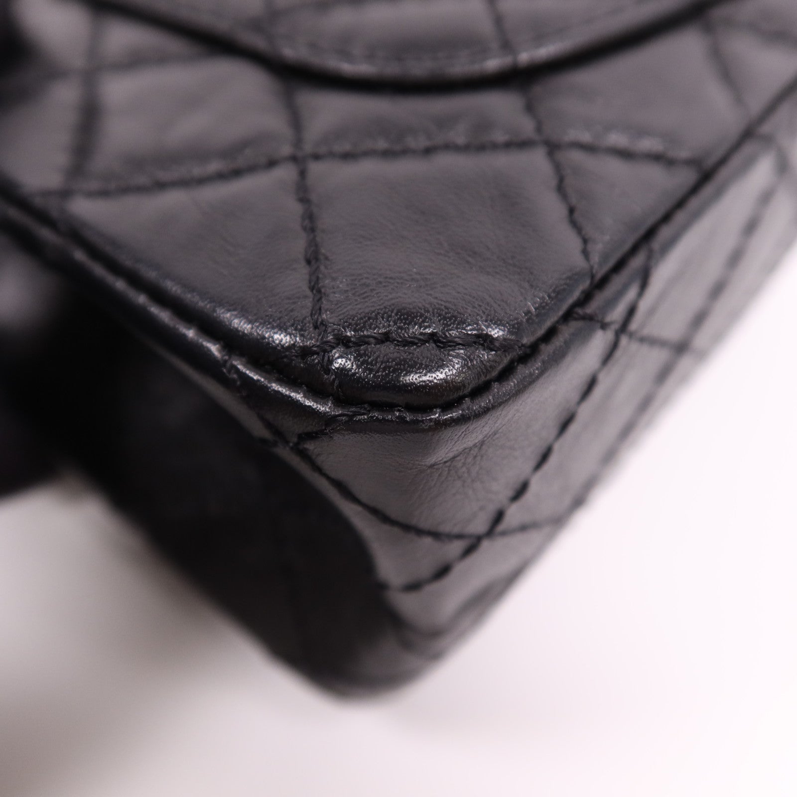 CHANEL 牛皮皮革Mini 2.55金扣鏈帶肩背袋