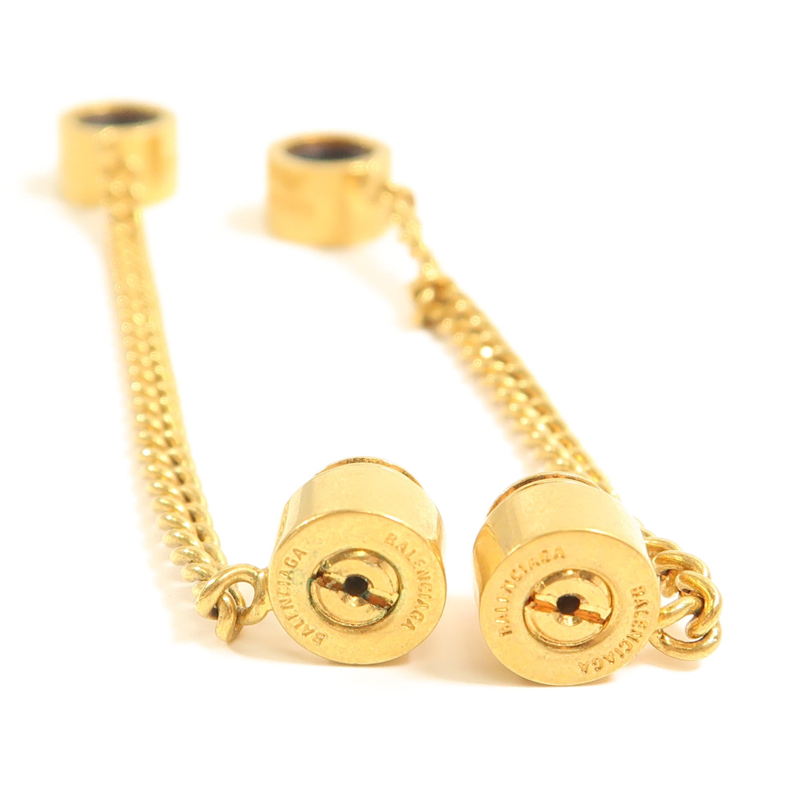 BALENCIAGA 金屬Screw Drop Earrings耳環金色