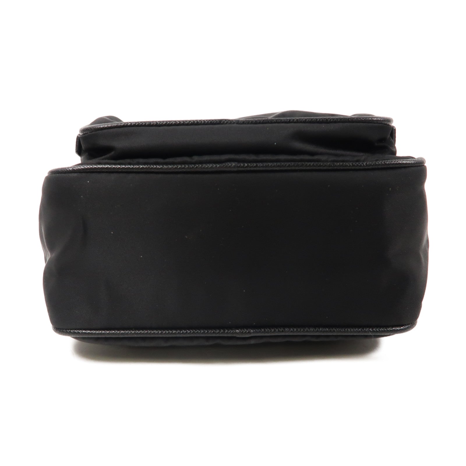 PRADA 尼龍Shoulder Bag銀扣肩背袋黑色