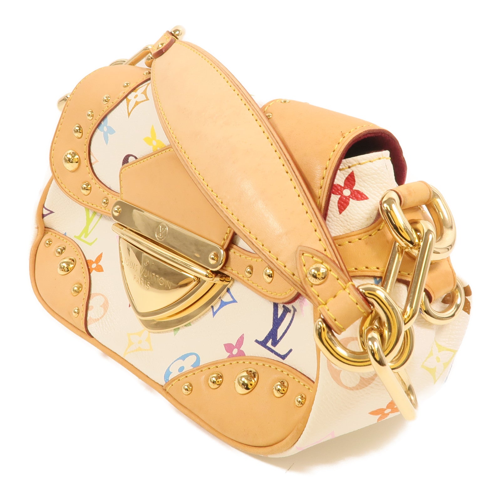LOUIS VUITTON Monogram Multicolore Marilyn金扣肩背袋