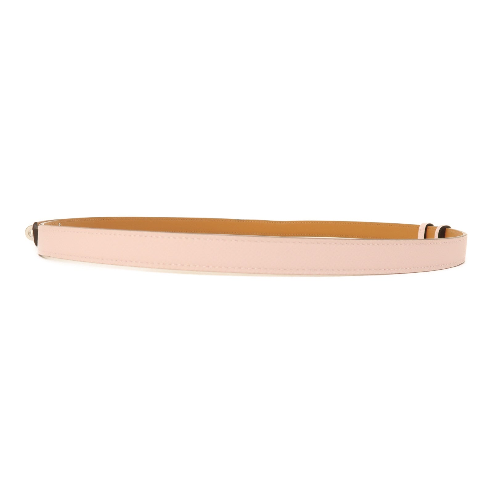 HERMES PHW Kelly Belt Epsom Leather Mauve Pale