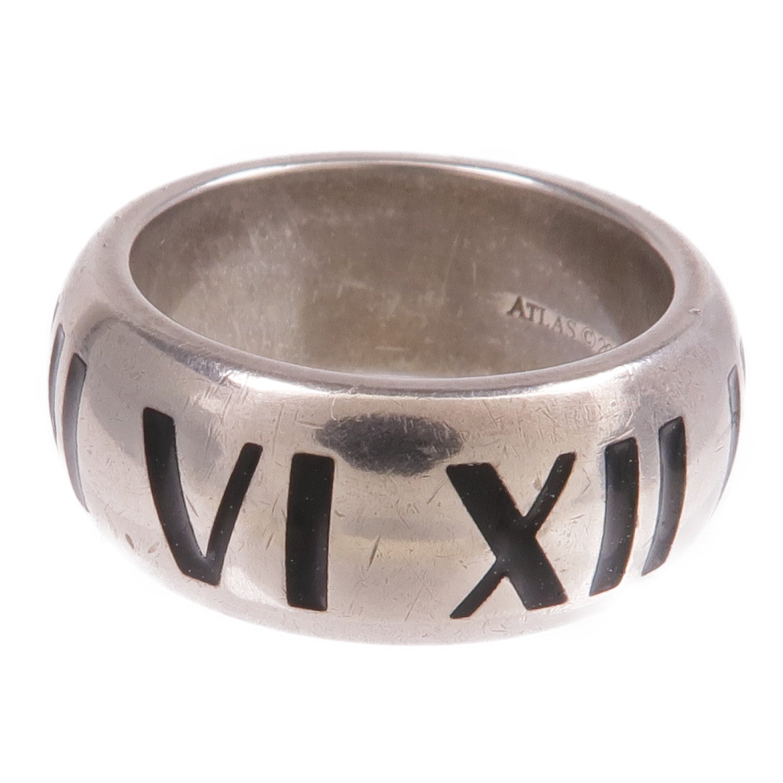 TIFFANY＆CO 925純銀Atlas Ring 2003戒指US#4.25