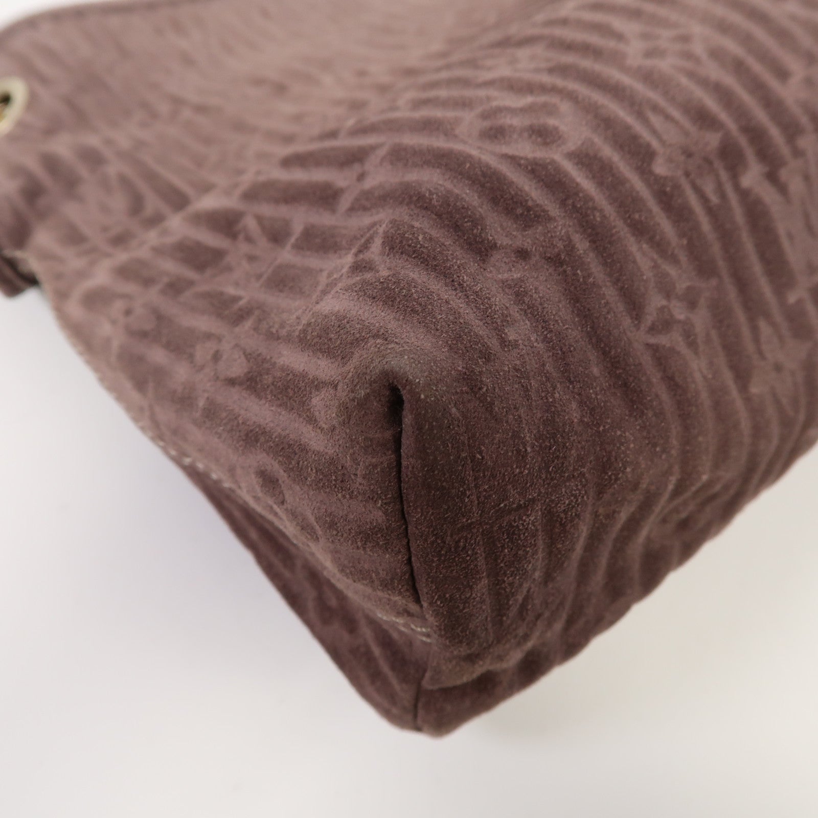 LOUIS VUITTON 【激減優惠】Monogram Suede/蛇皮皮革 Kohl Whisper PM金扣紫色
