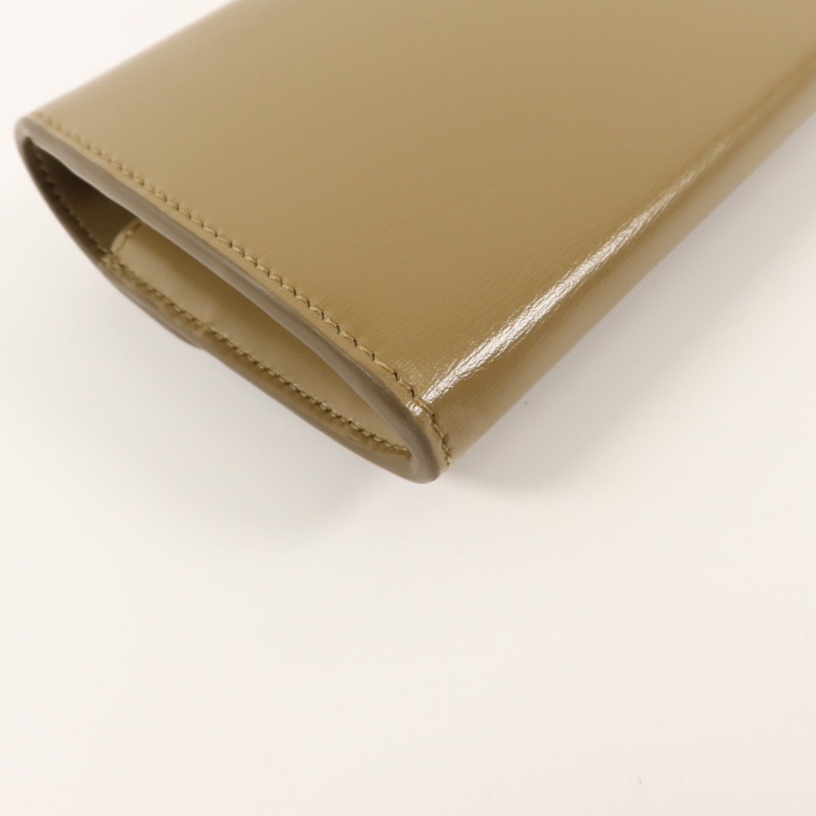 CELINE 牛皮皮革Triomphe Long Wallet金扣長錢包