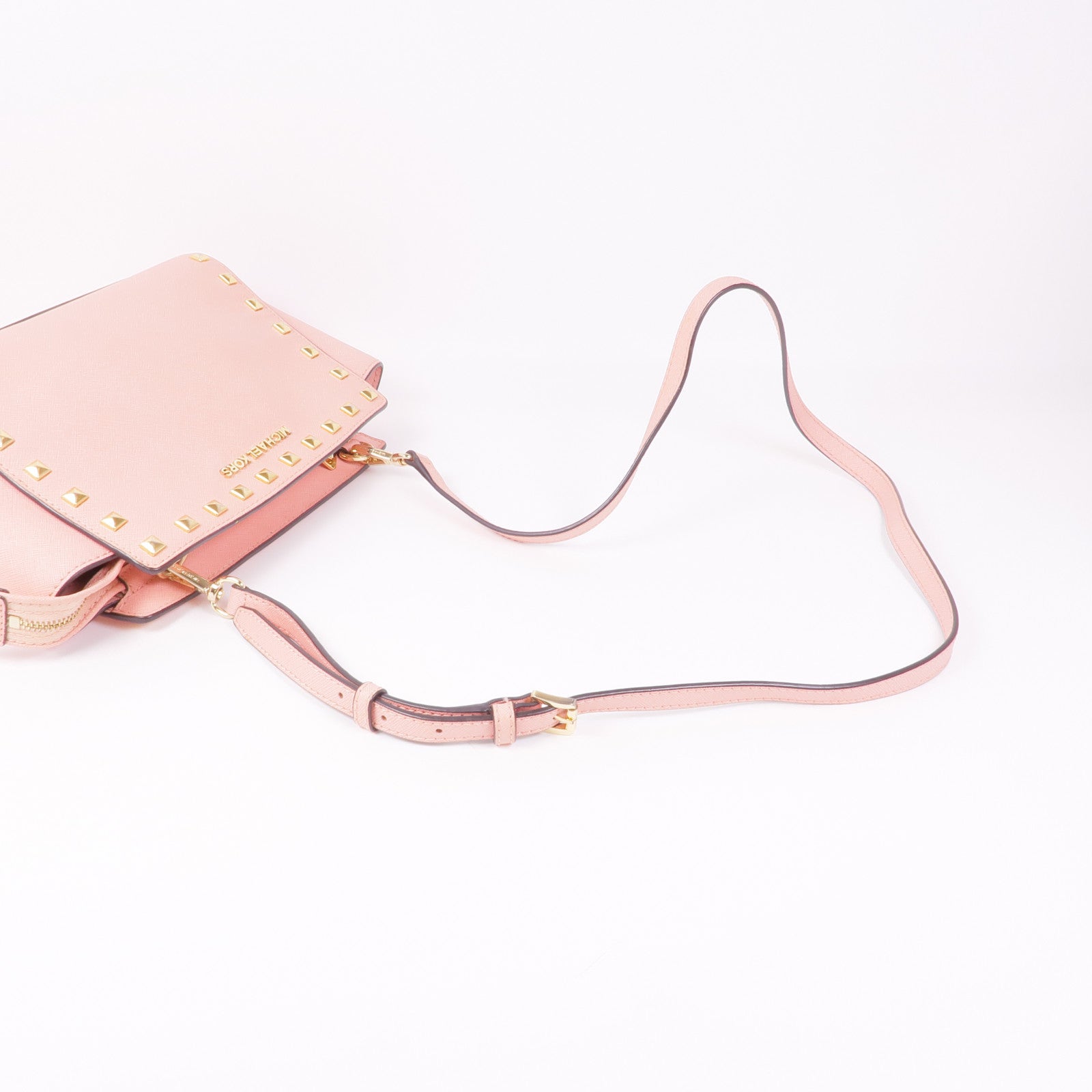 Michael Kors 牛皮皮革Shoulder Bag金扣手挽肩背兩用袋