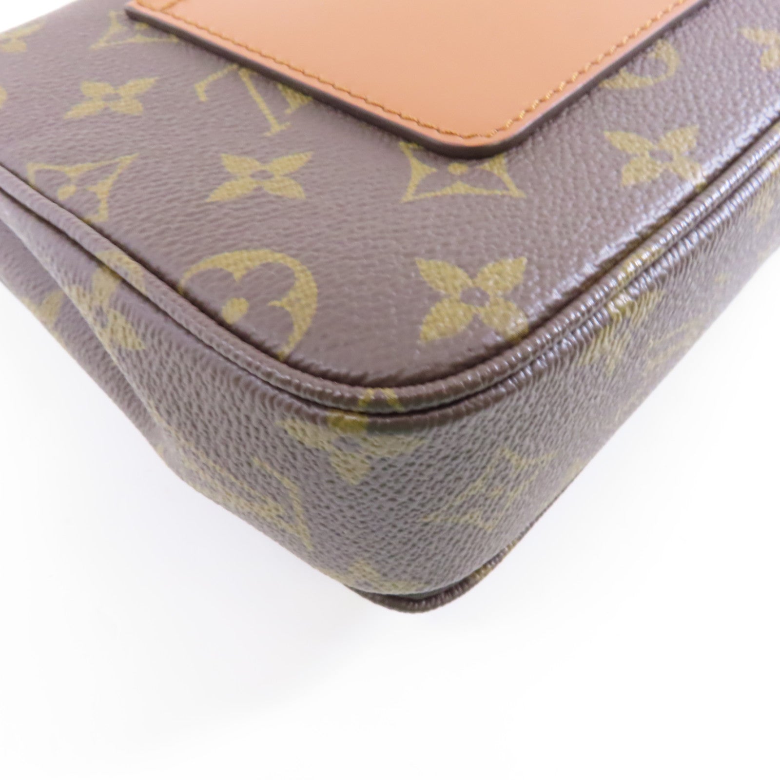LOUIS VUITTON Monogram Marceau金扣鏈帶肩背袋啡色