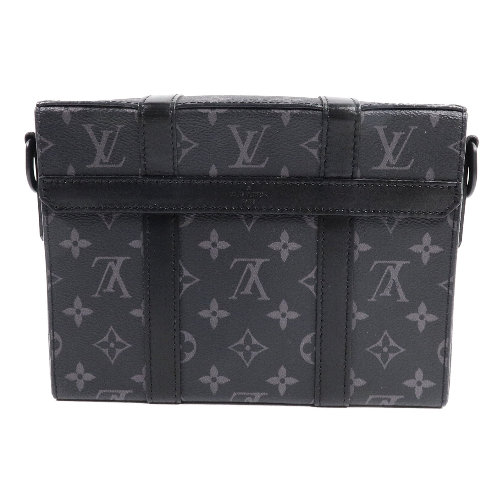 LOUIS VUITTON Monogram Eclipse Trunk Messenger肩背袋