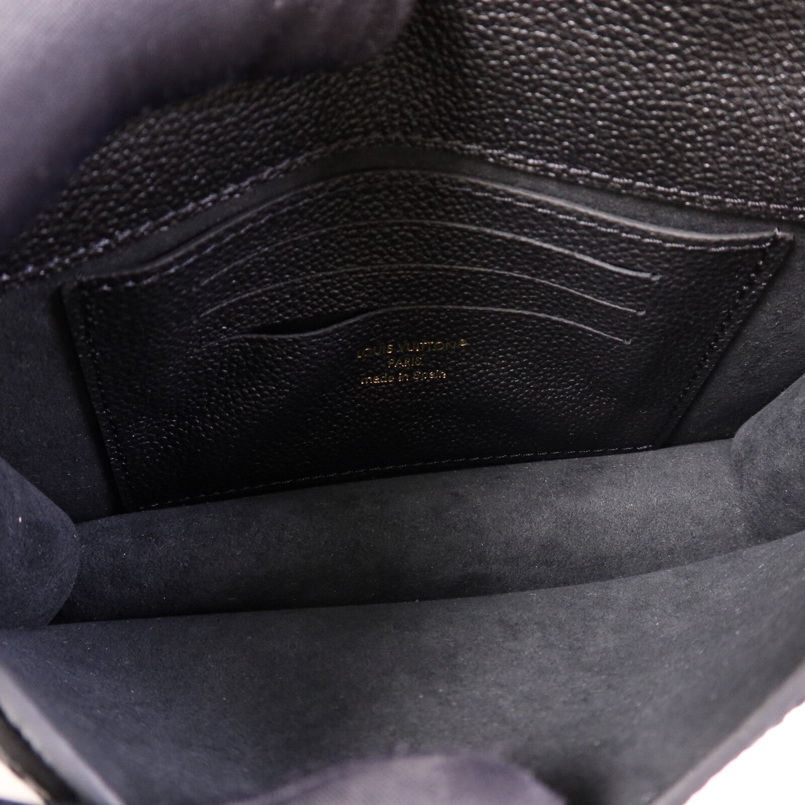 LOUIS VUITTON Monogram Empreinte皮革Wallet On Chain Rosy金扣鏈帶肩背袋
