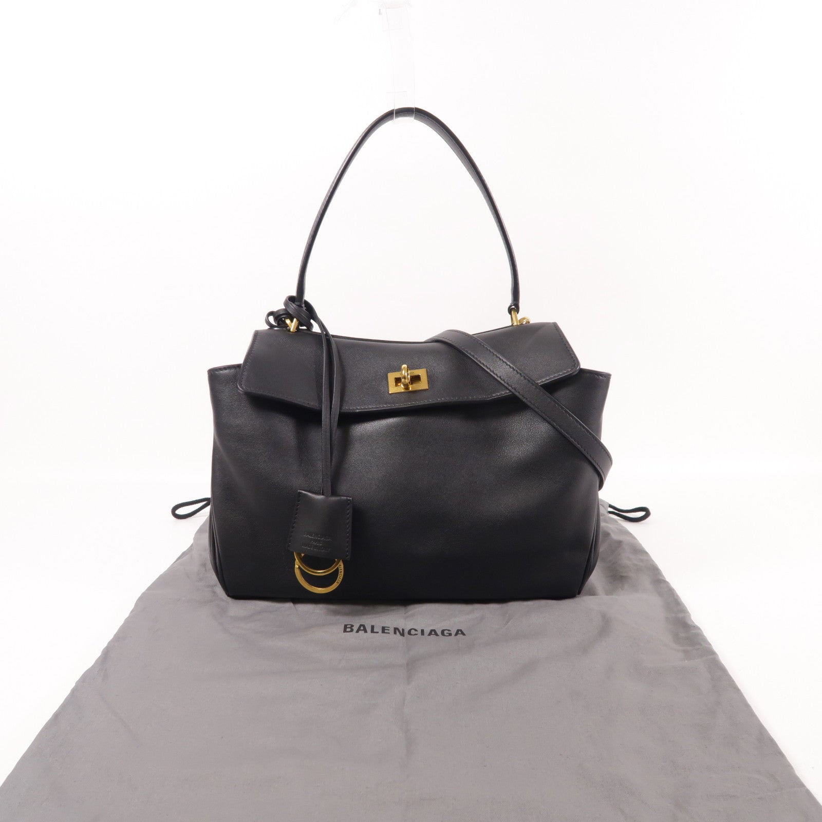 BALENCIAGA 牛皮皮革Rodeo金扣手挽肩背兩用袋