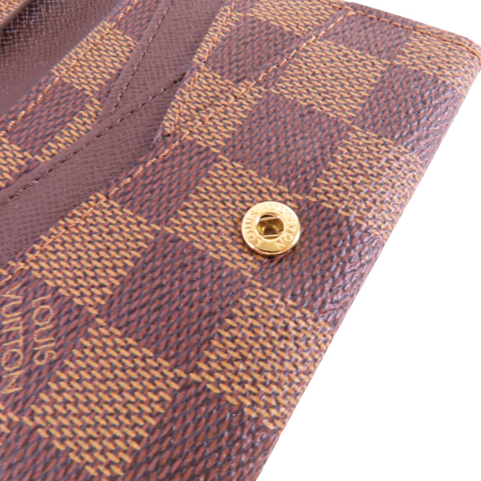 LOUIS VUITTON 【激減優惠】Damier Ebene Portofoille Origami金扣短錢包