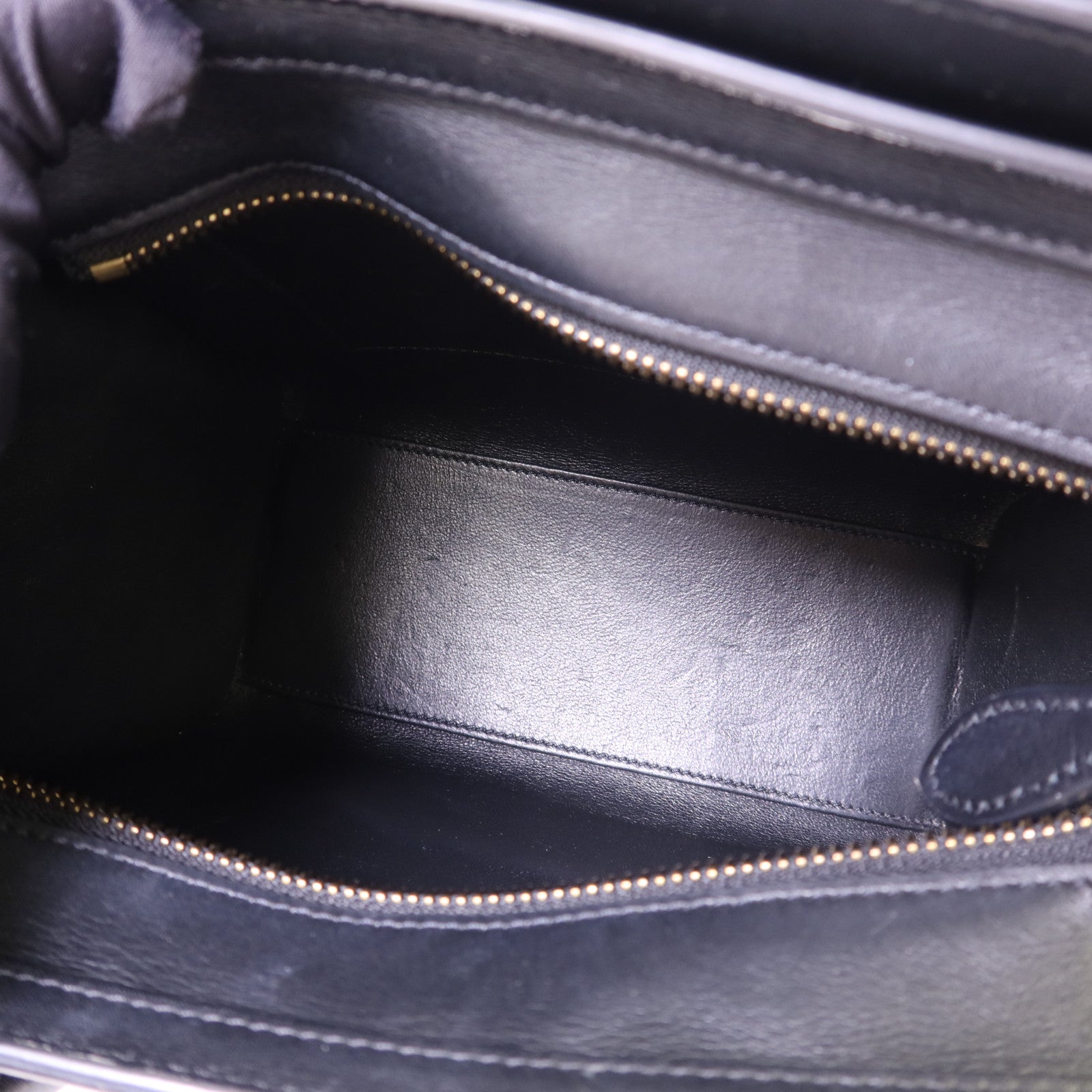 CELINE 蜥蝪皮革/牛皮皮革Nano Luggage金扣手挽肩背兩用袋