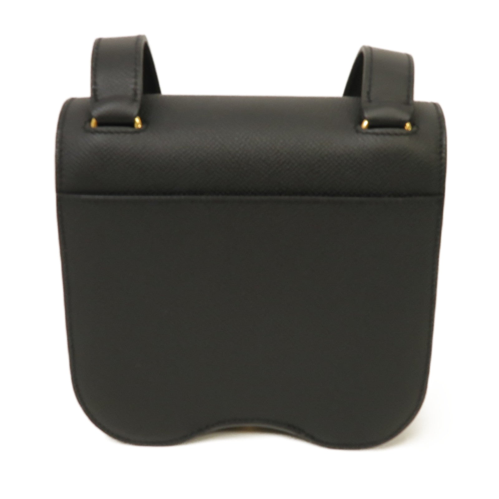 HERMES 【激減優惠】Epsom皮革Della Caralleria Mini Shoulder Bag金扣肩背袋經典黑