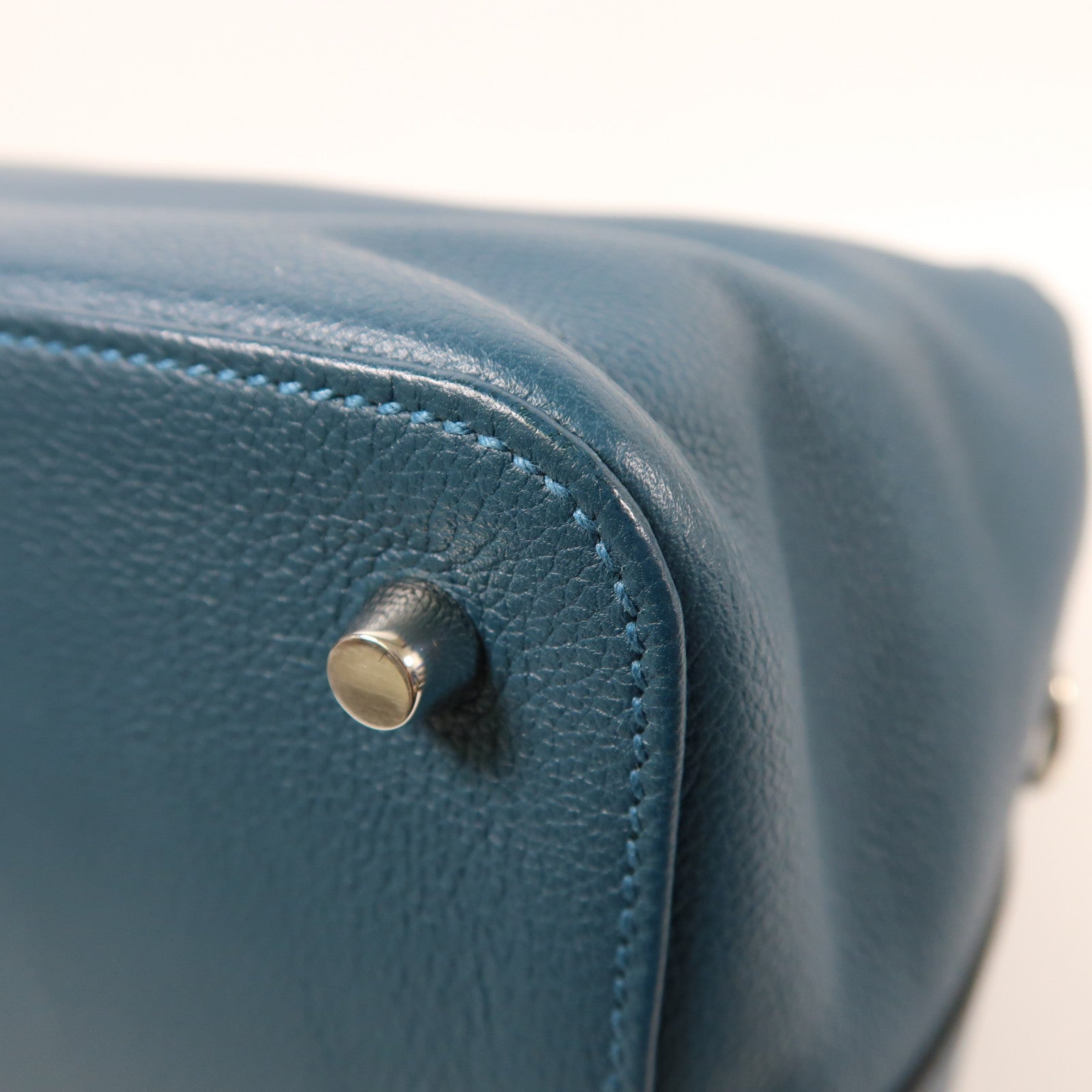 HERMES Evercolor皮革Toolbox 26銀扣手挽肩背兩用袋1P Colvert