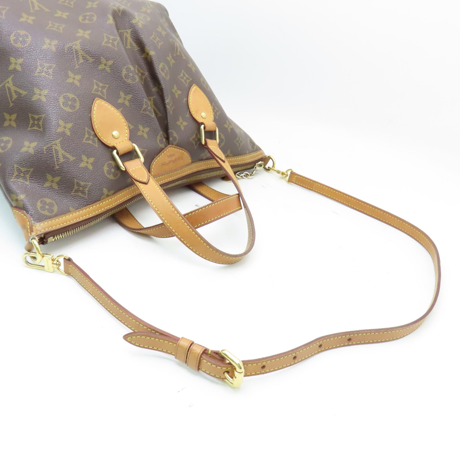 LOUIS VUITTON 【激減優惠】Monogram Palermo PM金扣手挽肩背兩用袋啡色
