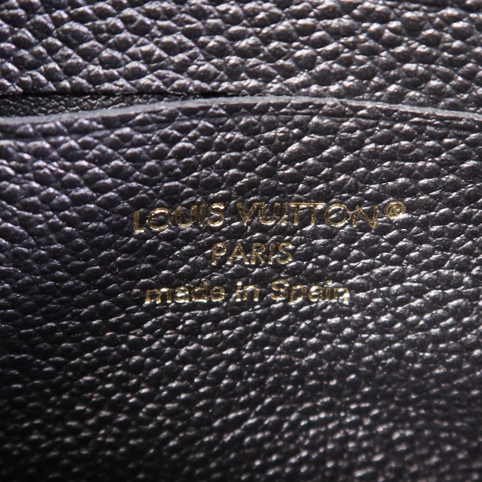 LOUIS VUITTON Monogram Empreinte皮革Wallet On Chain Rosy金扣鏈帶肩背袋