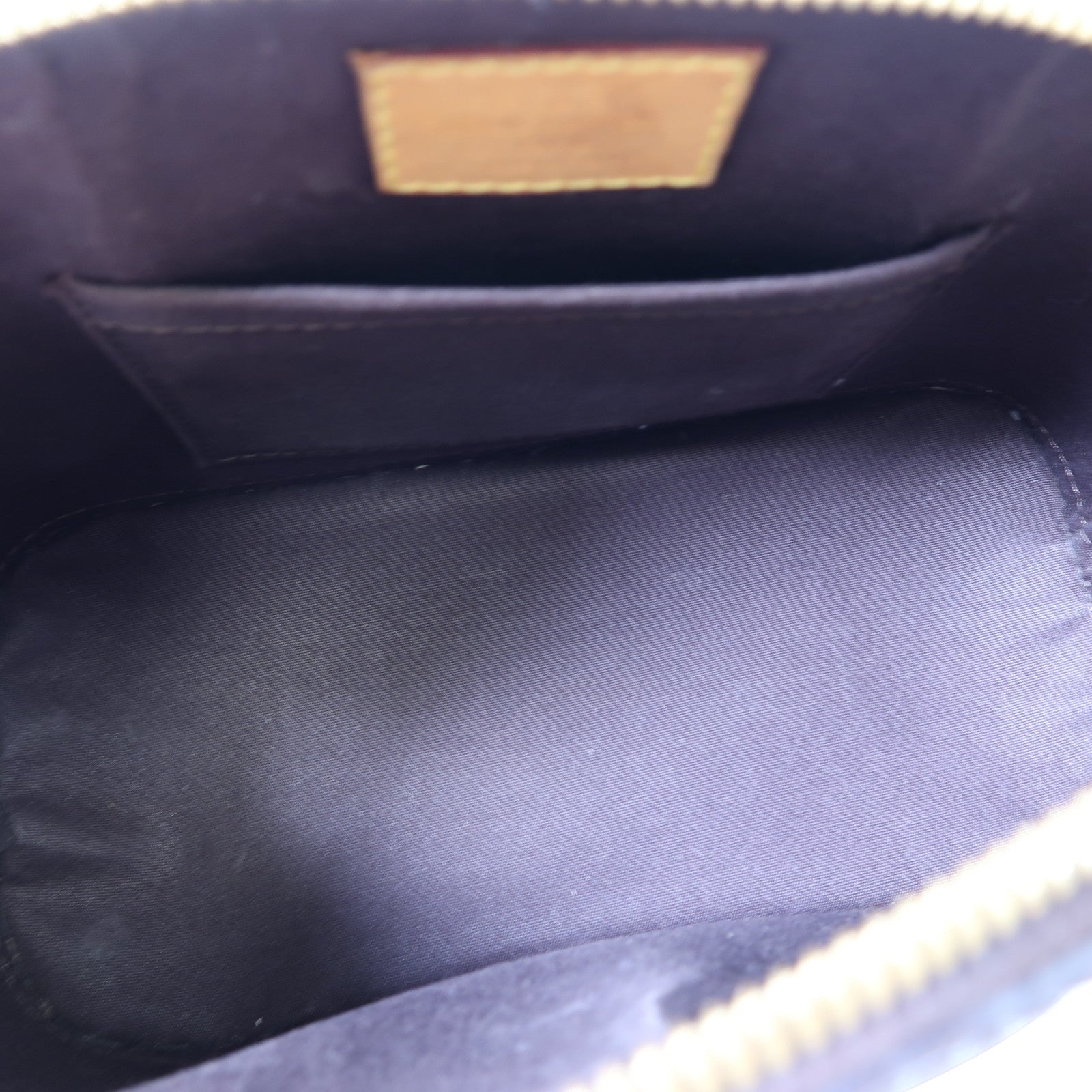 LOUIS VUITTON Vernis Alma BB金扣手挽肩背兩用袋酒紅色