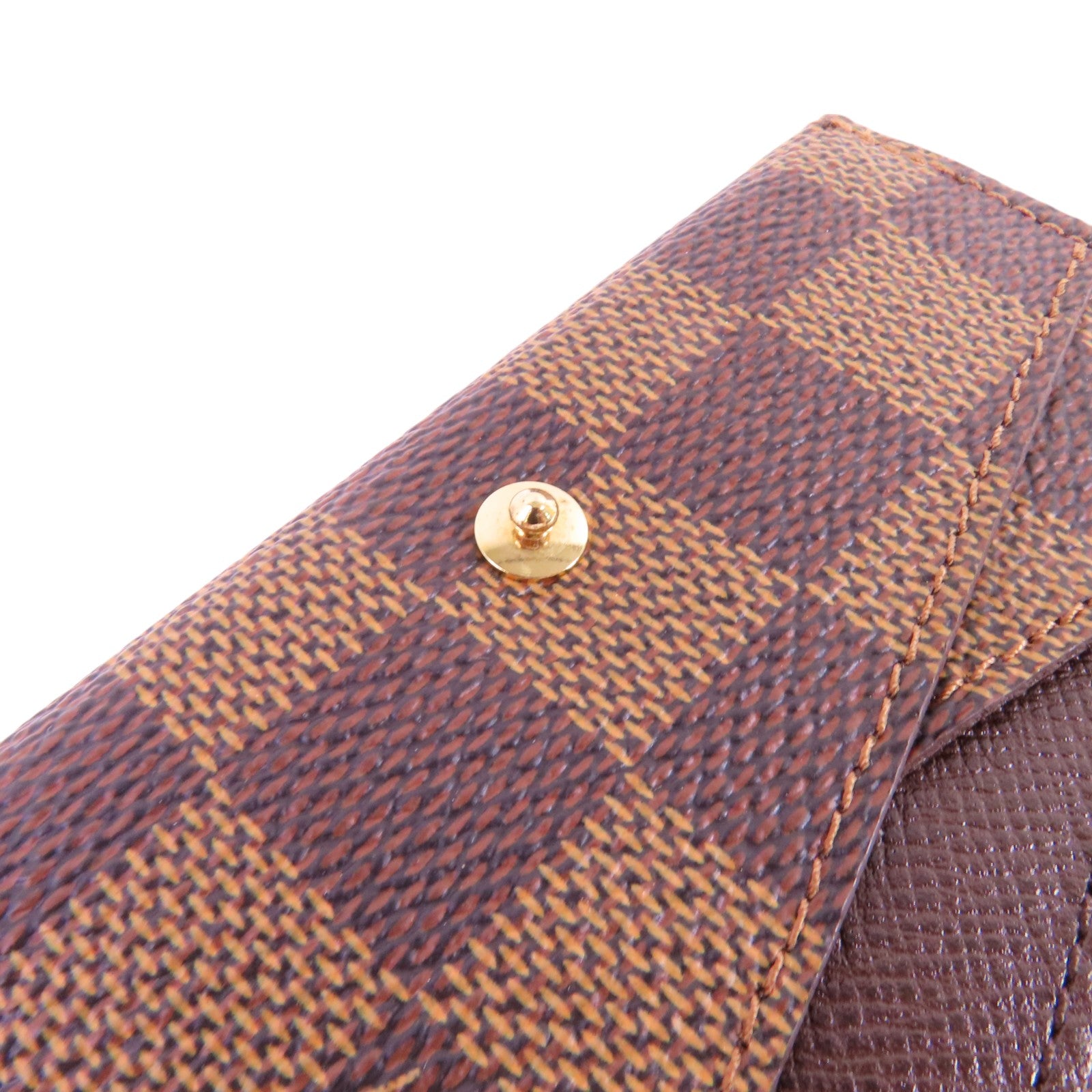 LOUIS VUITTON 【激減優惠】Damier Ebene Portofoille Origami金扣短錢包