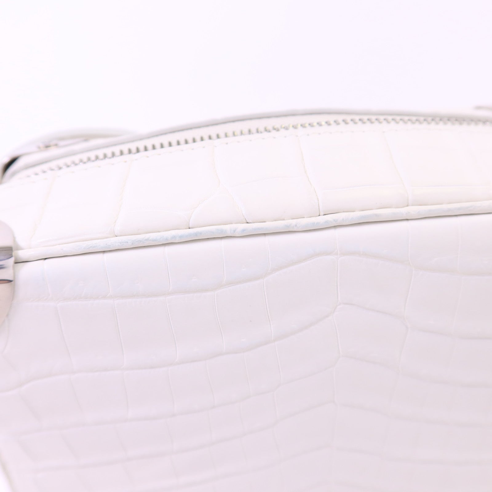 LOUIS VUITTON 【激減優惠】鱷魚皮革/金屬Mini Soft Trunk銀扣鏈帶肩背袋