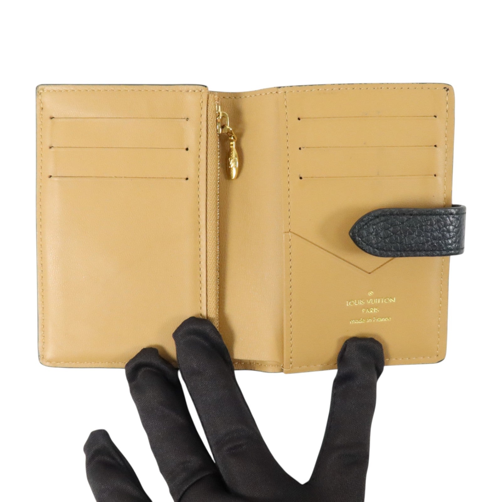 LOUIS VUITTON Taurillon Capuines Wallet金扣錢包