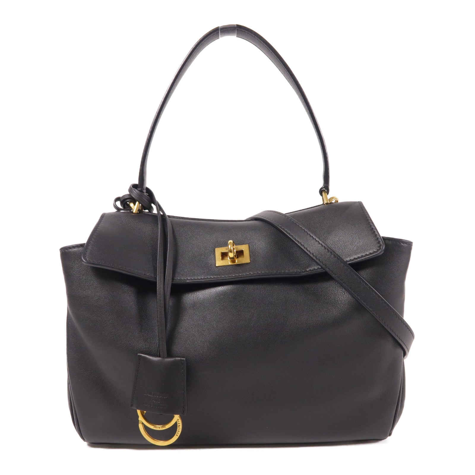 BALENCIAGA 牛皮皮革Rodeo金扣手挽肩背兩用袋