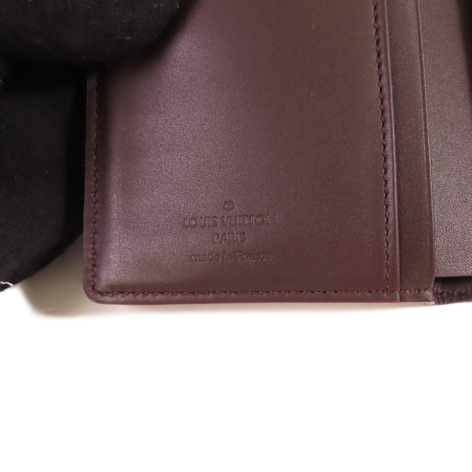 LOUIS VUITTON Monogram Vernis Portefeuille Viennois Bi-fold Wallet金扣短錢包紫色