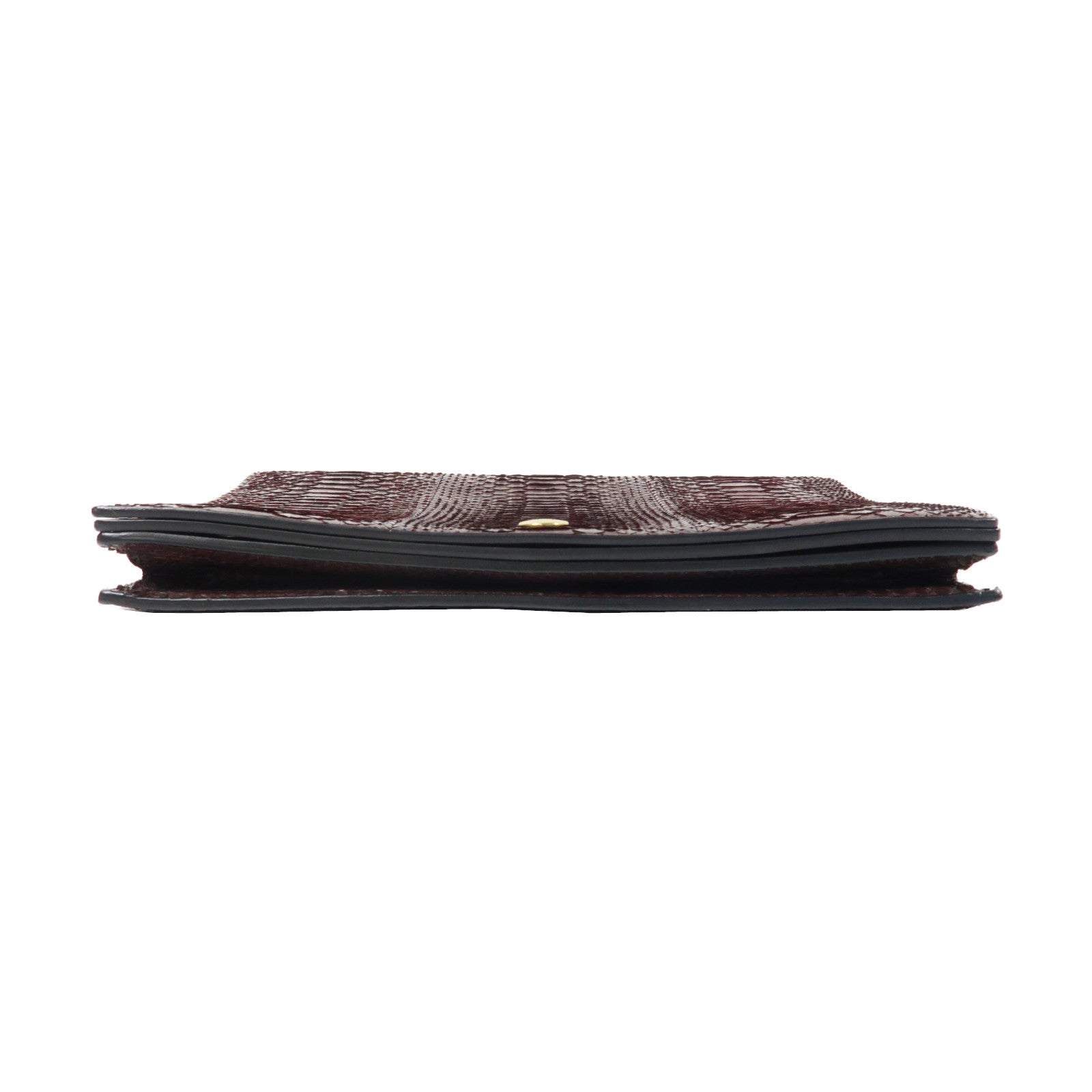 CELINE 蛇皮皮革Clutch Bag金扣手拿包紅色