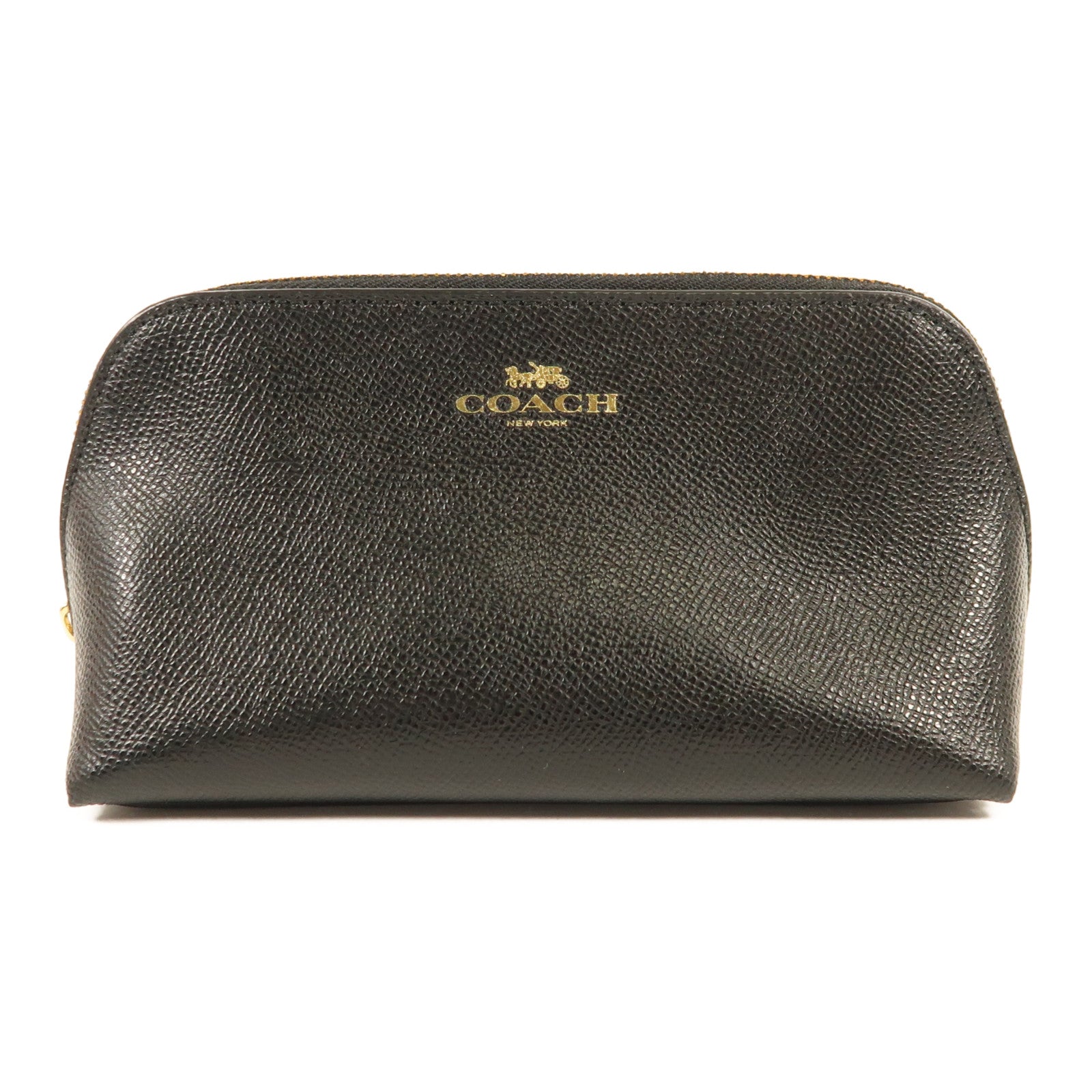 COACH 牛皮皮革Cosmetics Pouch金扣化妝袋