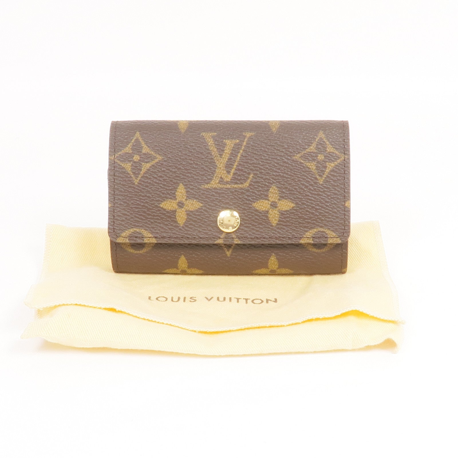 LOUIS VUITTON Monogram 6 Key Holder金扣鎖匙包
