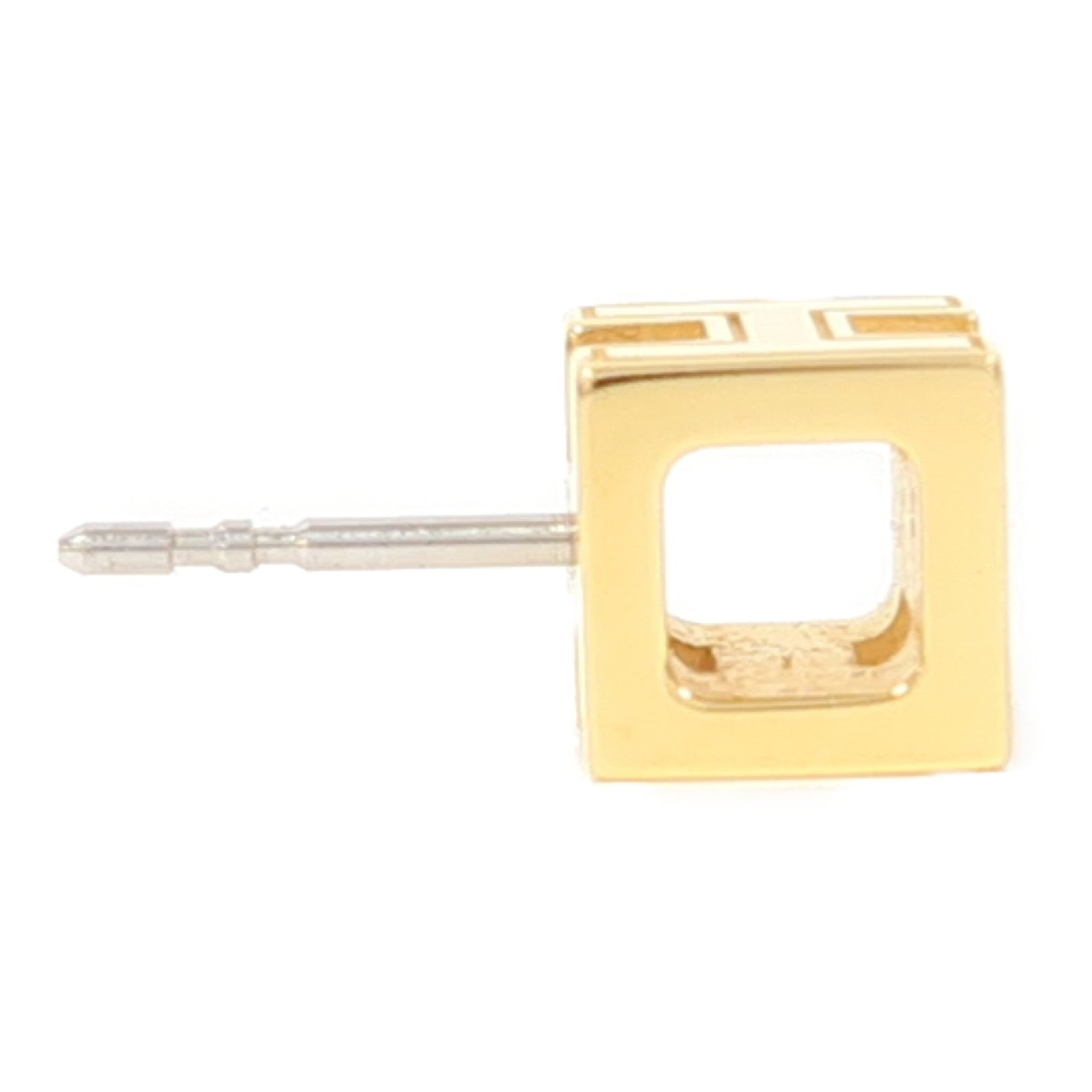 HERMES 金屬Cage d'H Earrings耳環黑色