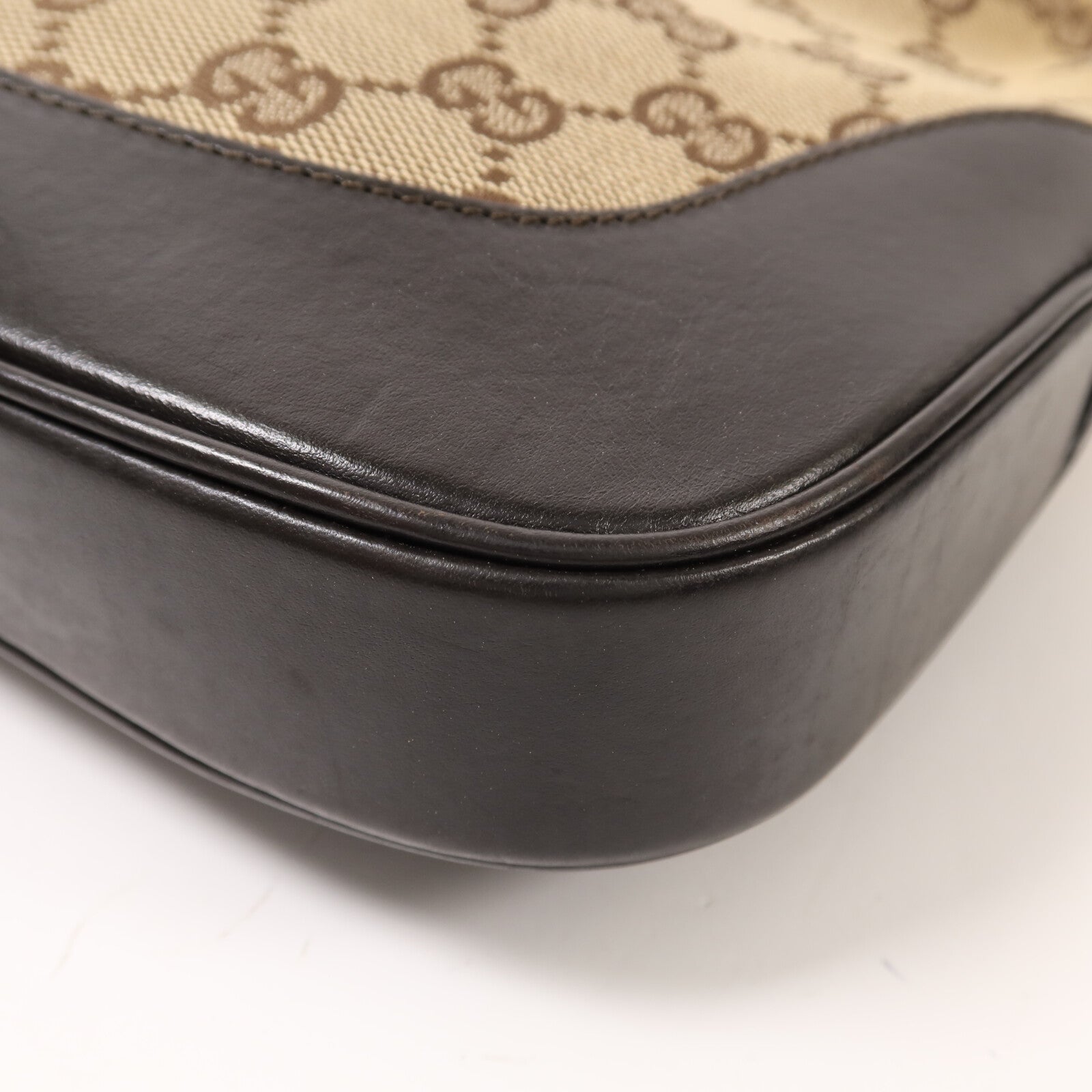 GUCCI 帆布Jackie Hobo銀扣肩背袋