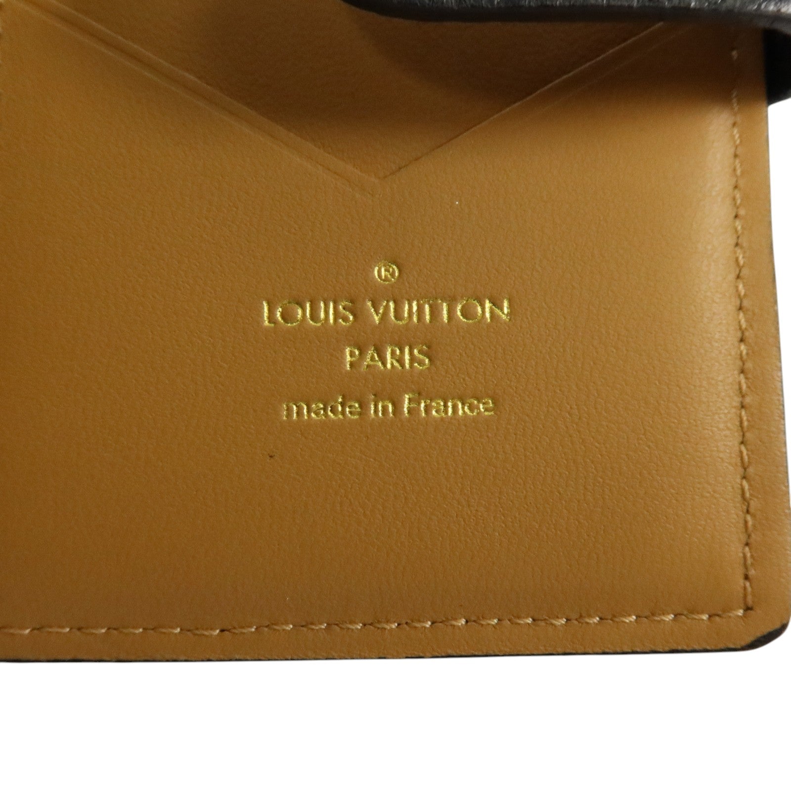 LOUIS VUITTON Taurillon Capuines Wallet金扣錢包