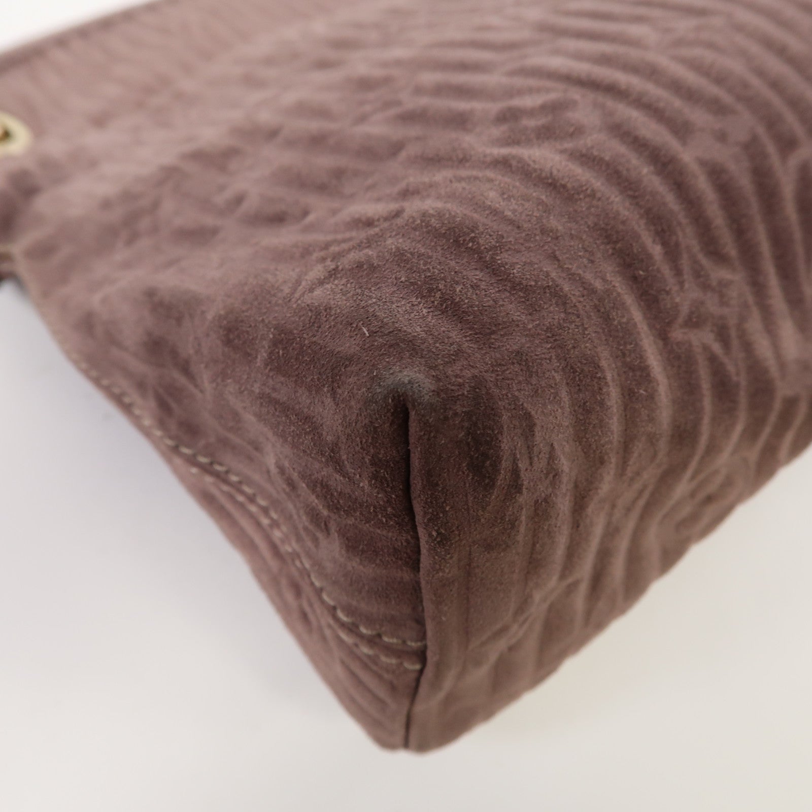 LOUIS VUITTON 【激減優惠】Monogram Suede/蛇皮皮革 Kohl Whisper PM金扣紫色