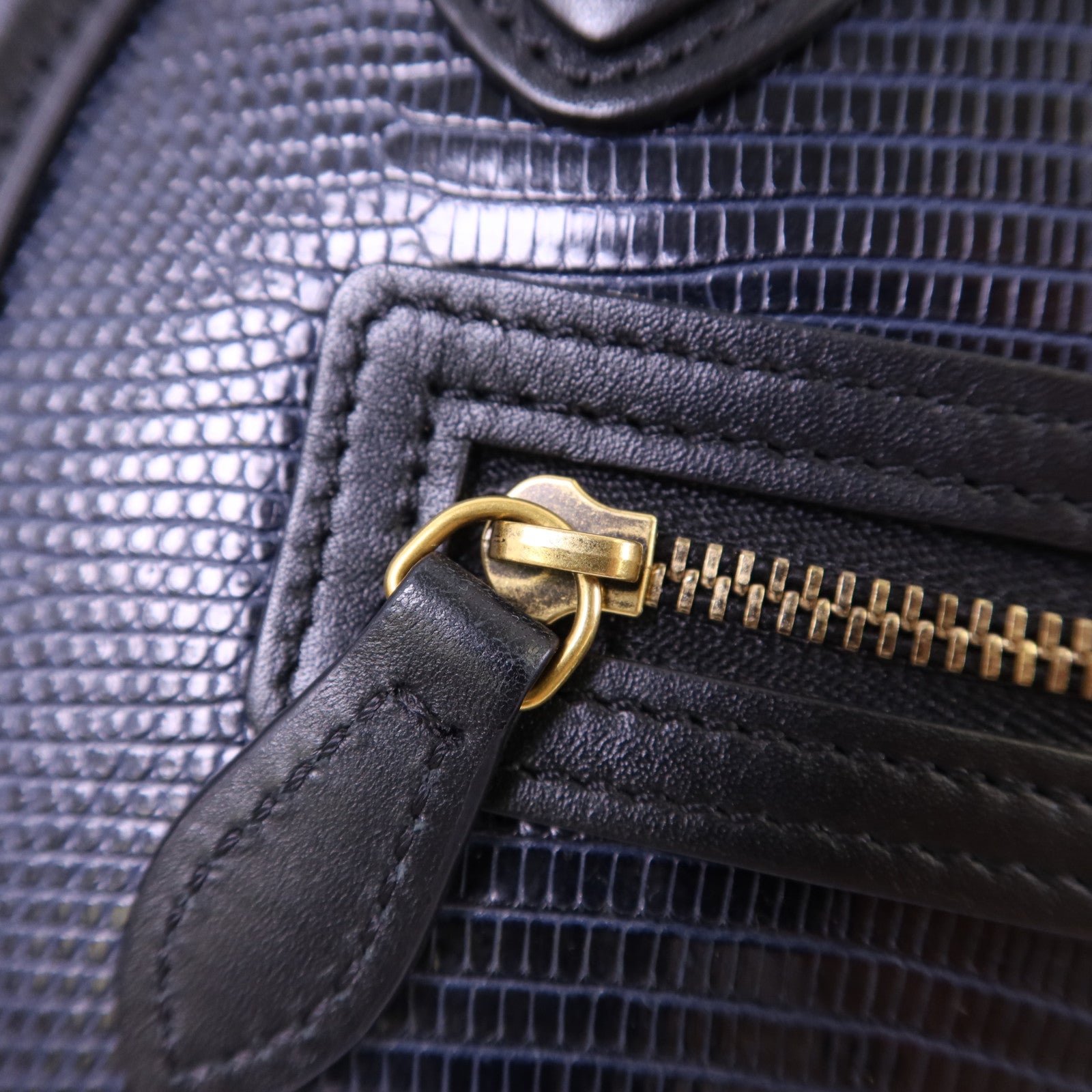 CELINE 蜥蝪皮革/牛皮皮革Nano Luggage金扣手挽肩背兩用袋