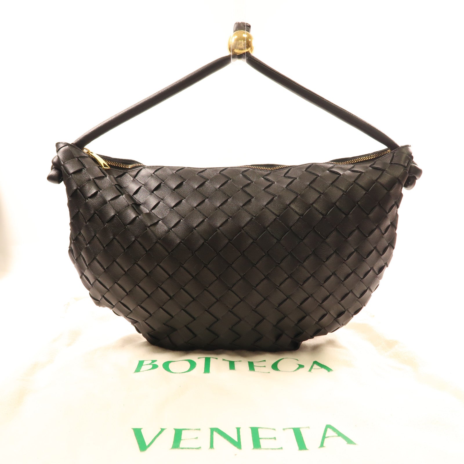 BOTTEGA VENETA 羊皮皮革Handbag金扣手挽袋