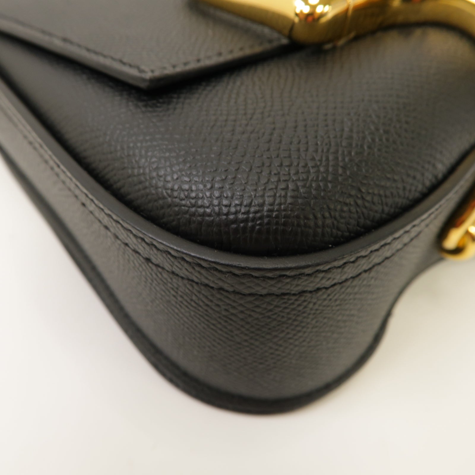 HERMES 【激減優惠】Epsom皮革Della Caralleria Mini Shoulder Bag金扣肩背袋經典黑