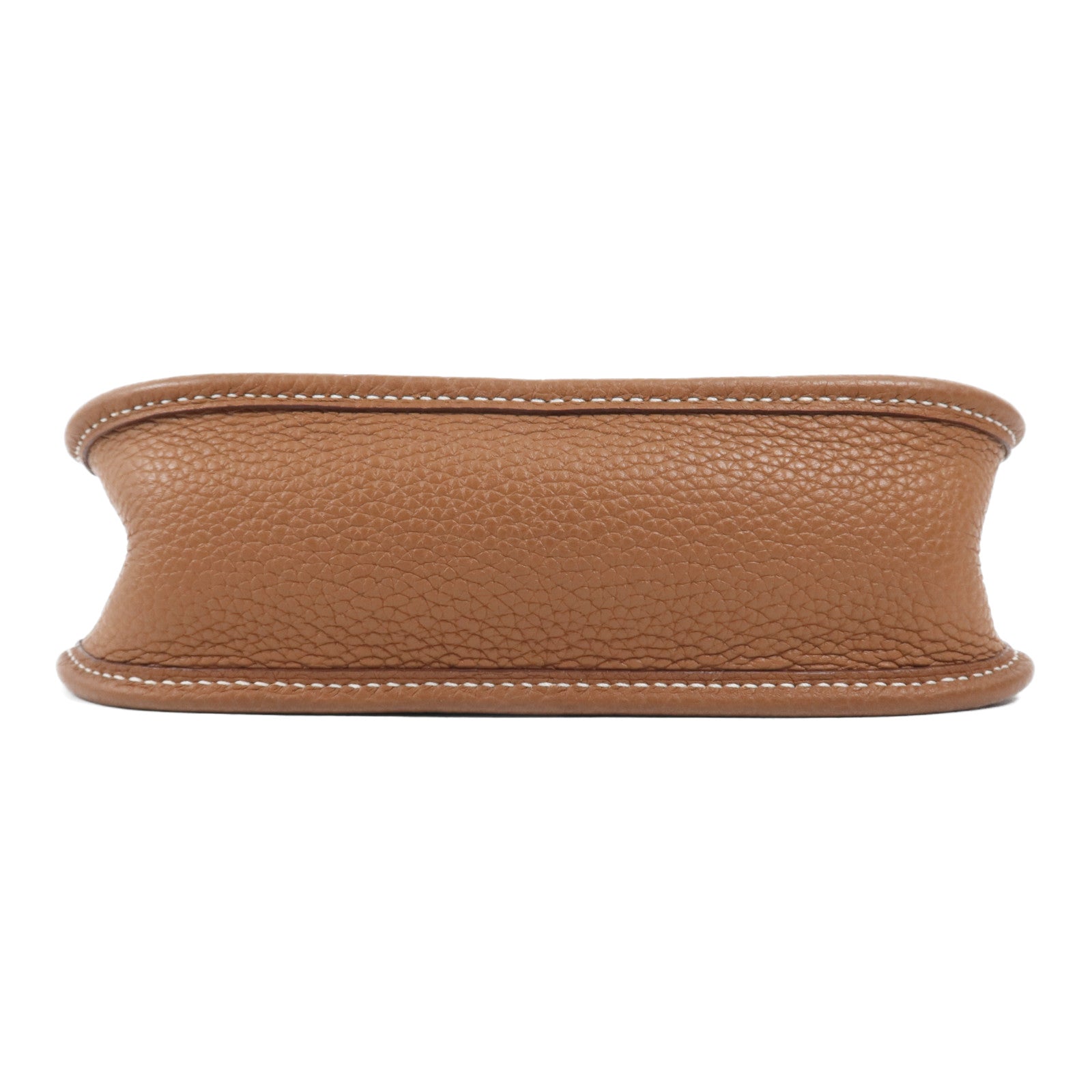 HERMES Maurice皮革Evelyne TPM銀扣肩背袋Gold