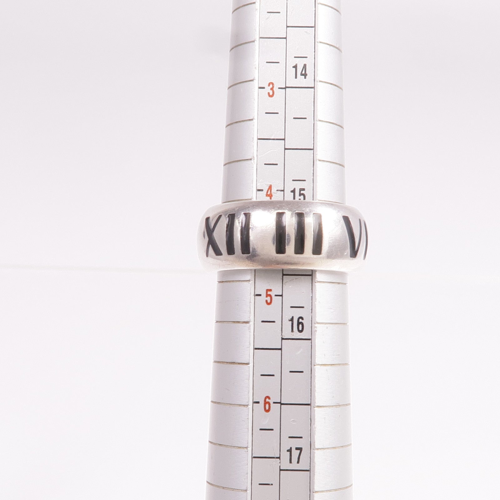 TIFFANY＆CO 925純銀Atlas Ring 2003戒指US#4.25