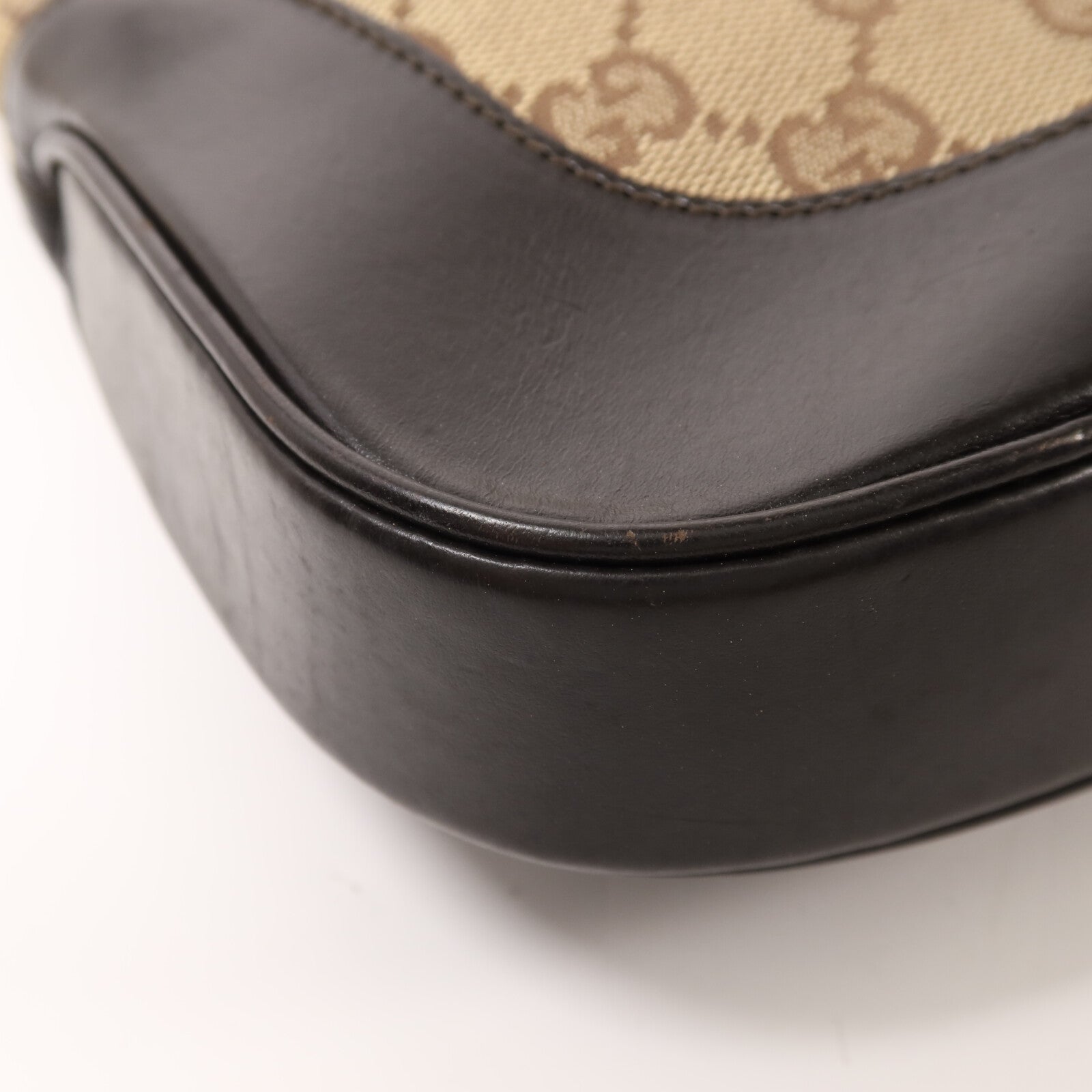 GUCCI 帆布Jackie Hobo銀扣肩背袋