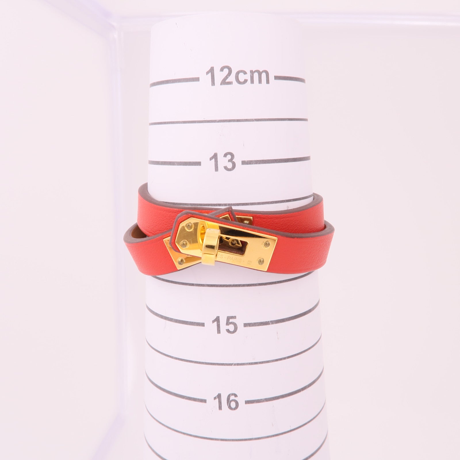 HERMES 【激減優惠】Swift皮革Kelly Double Tour Bracelet金扣手鐲