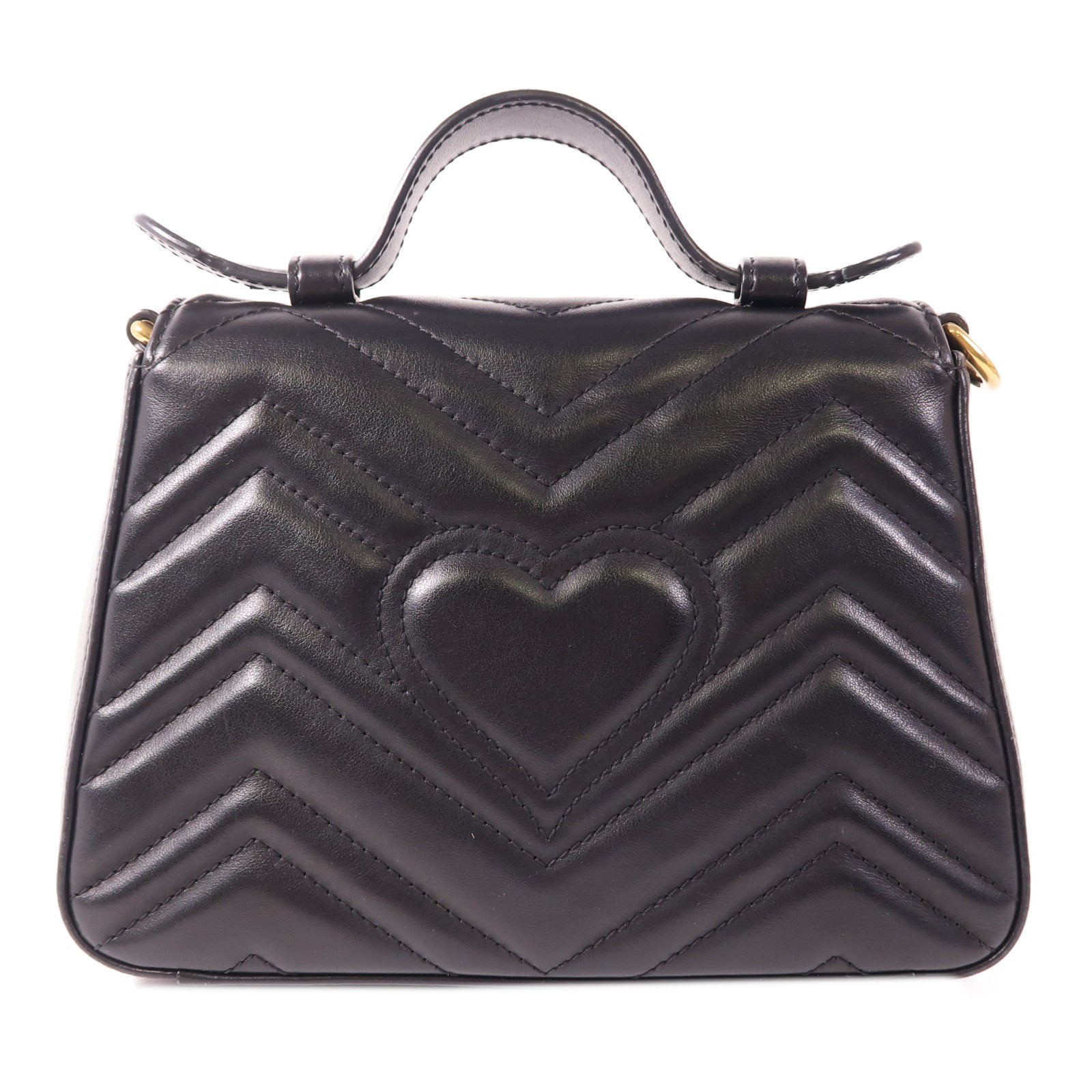 GUCCI【激減優惠】 羊皮皮革GG Marmont金扣手挽肩背兩用袋