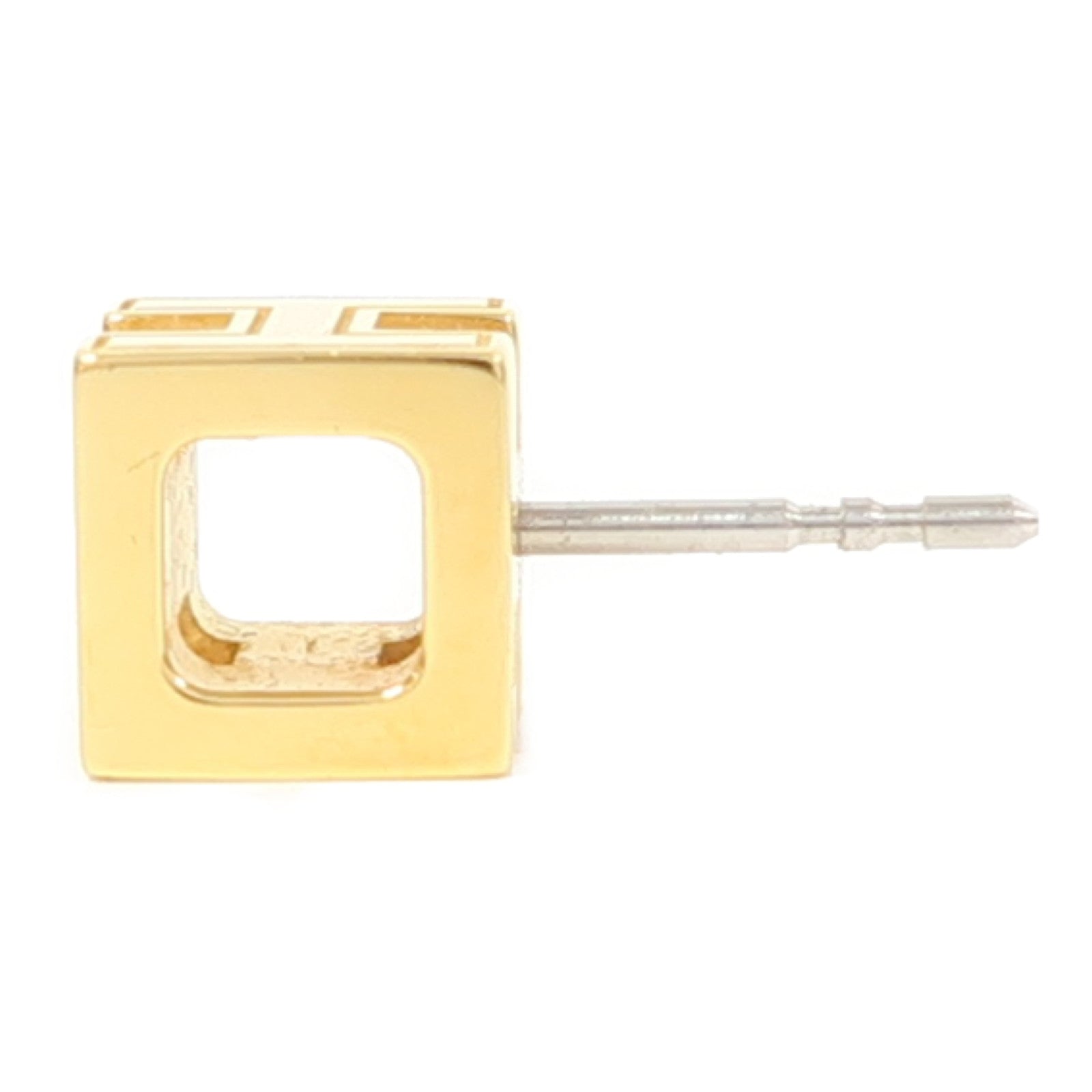 HERMES 金屬Cage d'H Earrings耳環黑色