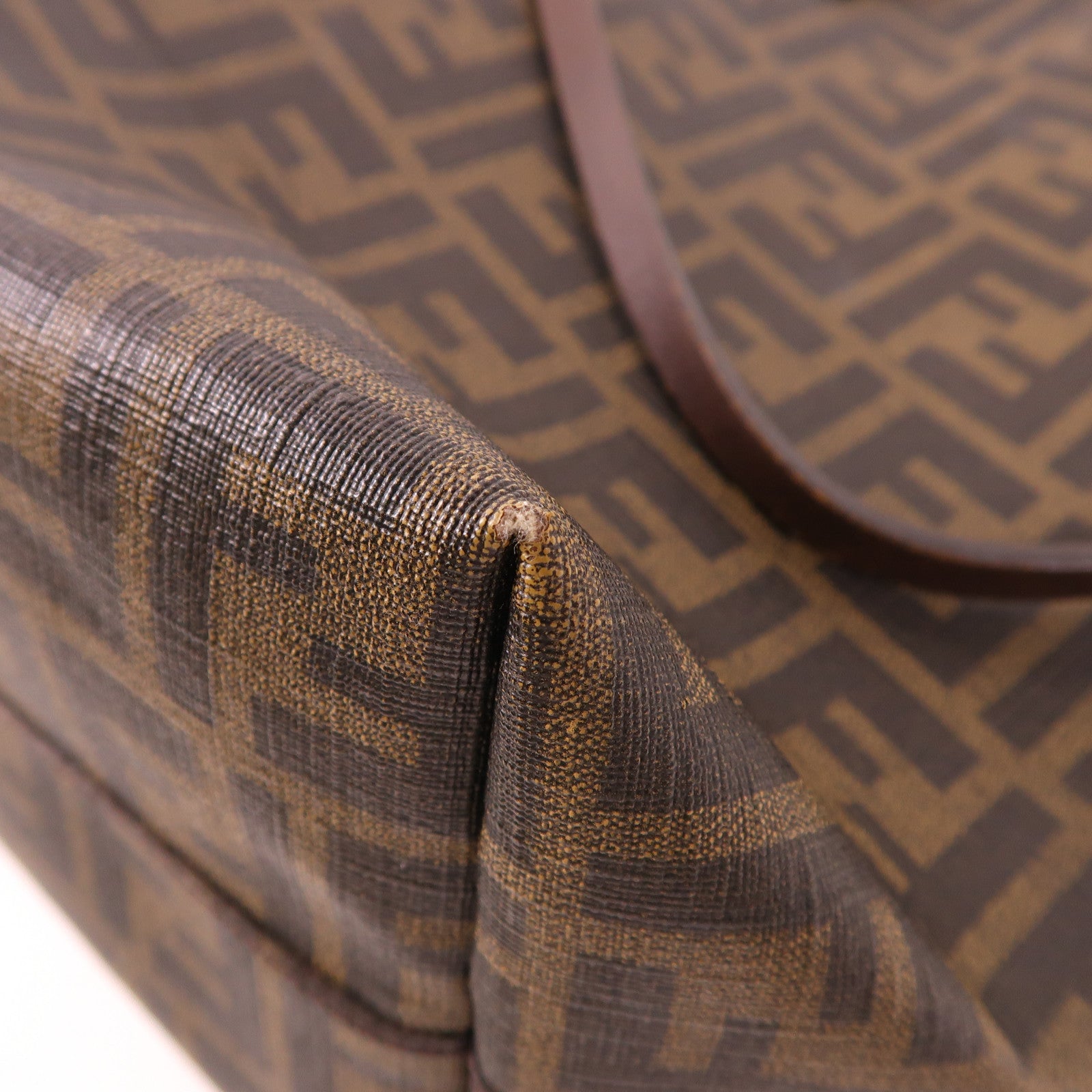 FENDI 塗層帆布Tote Bag金扣手挽袋