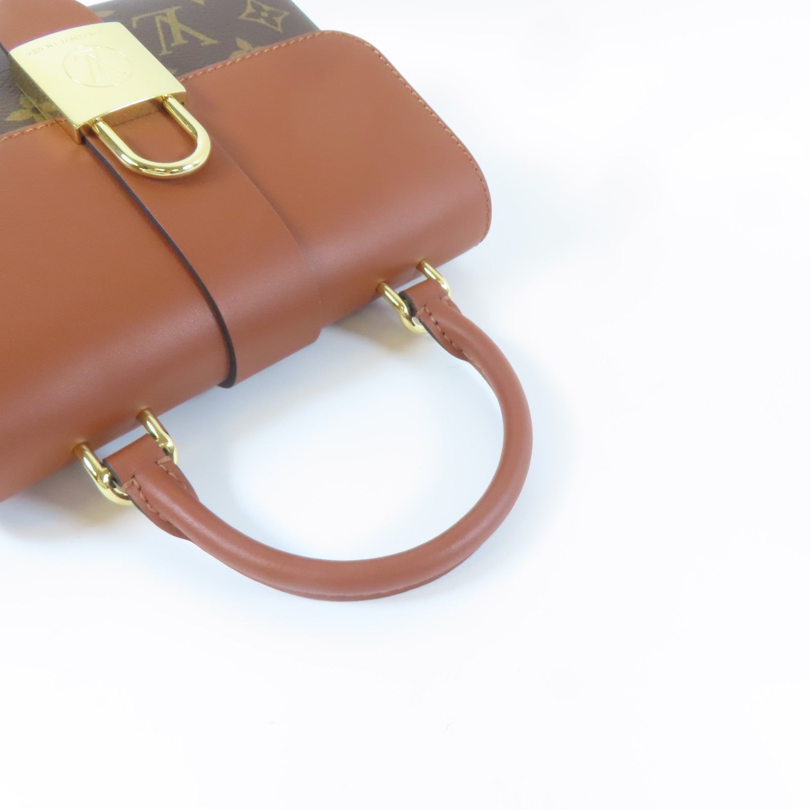 LOUIS VUITTON 【激減優惠】Monogram Locky BB金扣手挽肩背兩用袋啡色