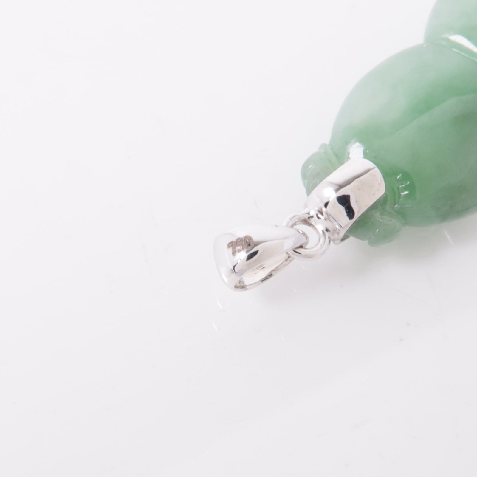 JEWELRY Jade Pendant Top 18K White Gold
