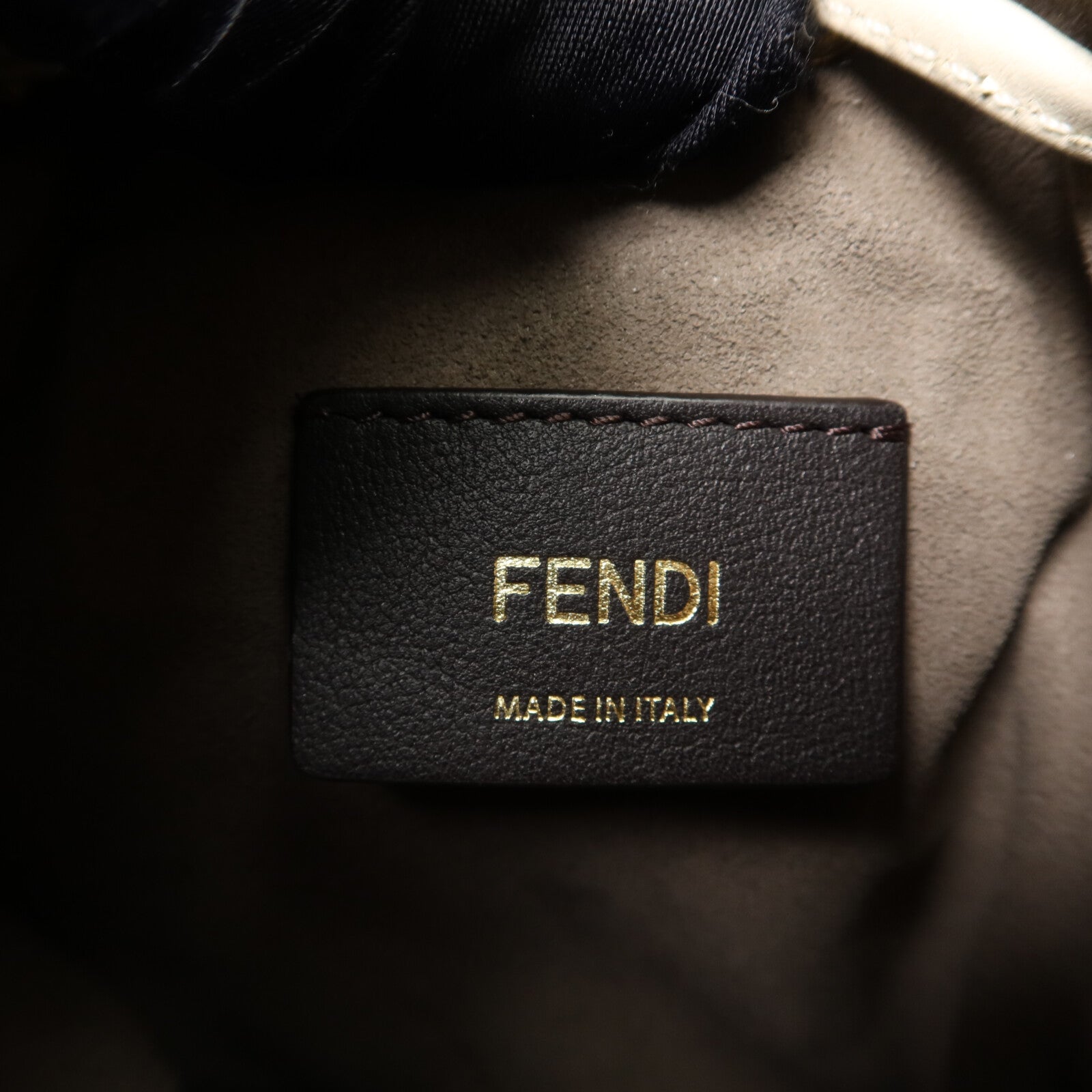FENDI 牛皮皮革Mini Mon Tresor手挽肩背兩用袋