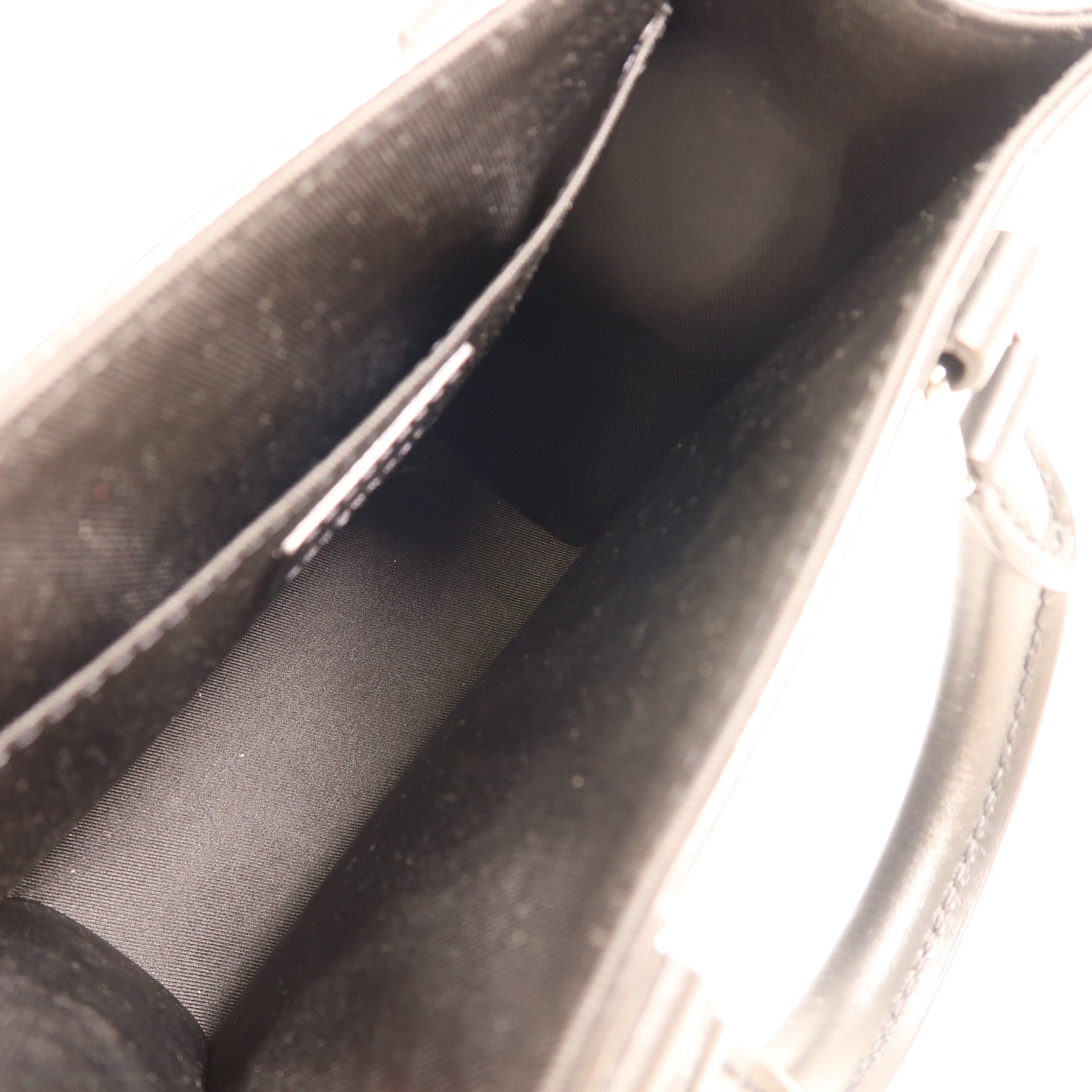 LOUIS VUITTON Monogram Eclipse Sac Plat Mini銀扣手挽肩背兩用袋