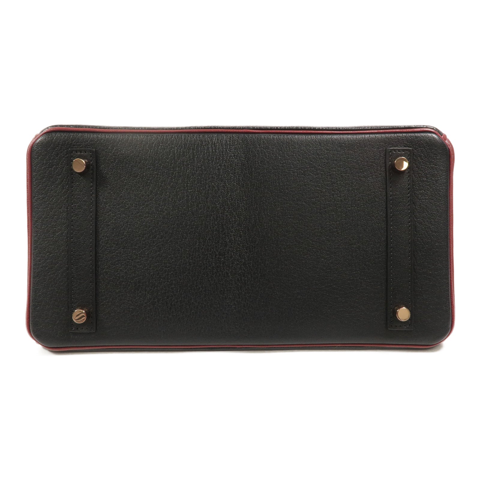 HERMES Chevre皮革Birkin 30 Special Order手挽袋Noir/Rouge H